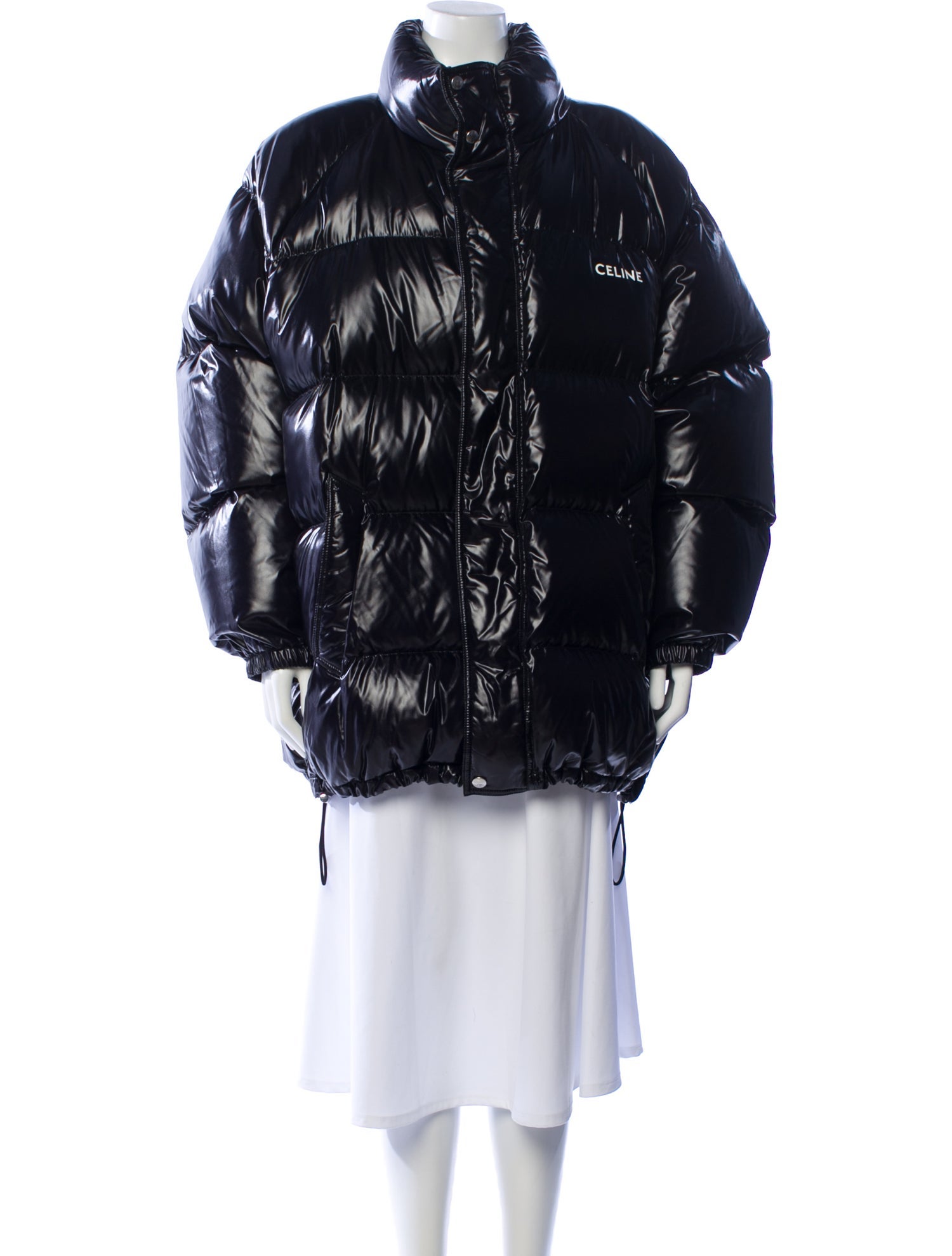 Celine 2021 Signature Logo Puffer Coat