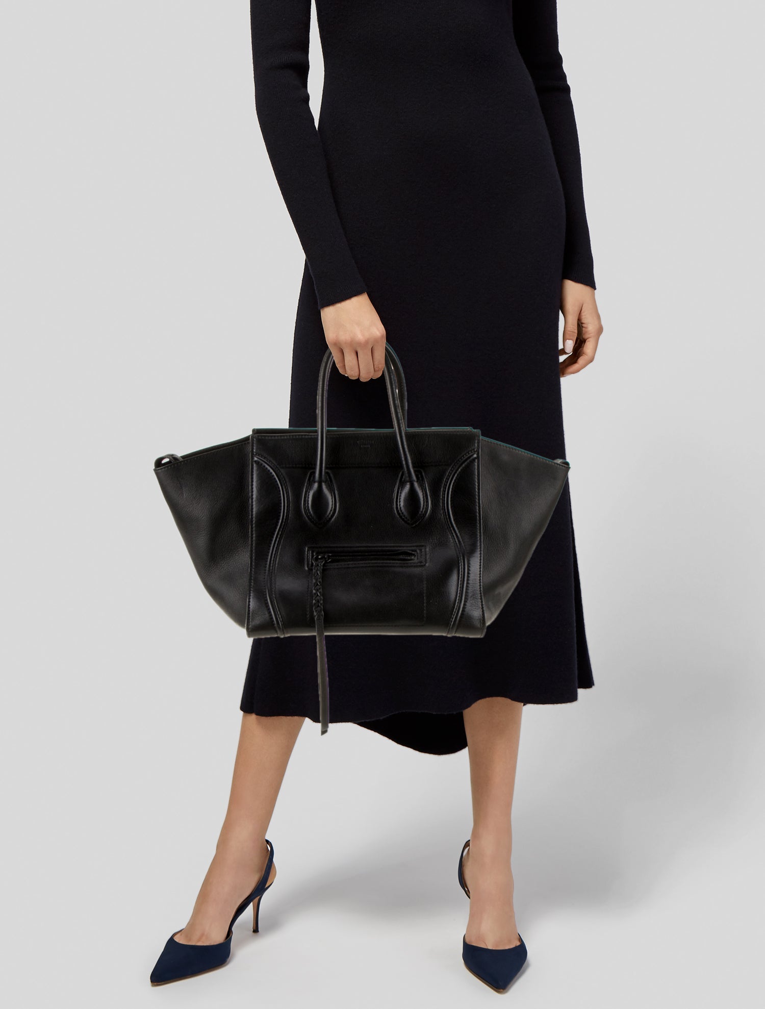 Celine Leather Luggage Phantom Medium