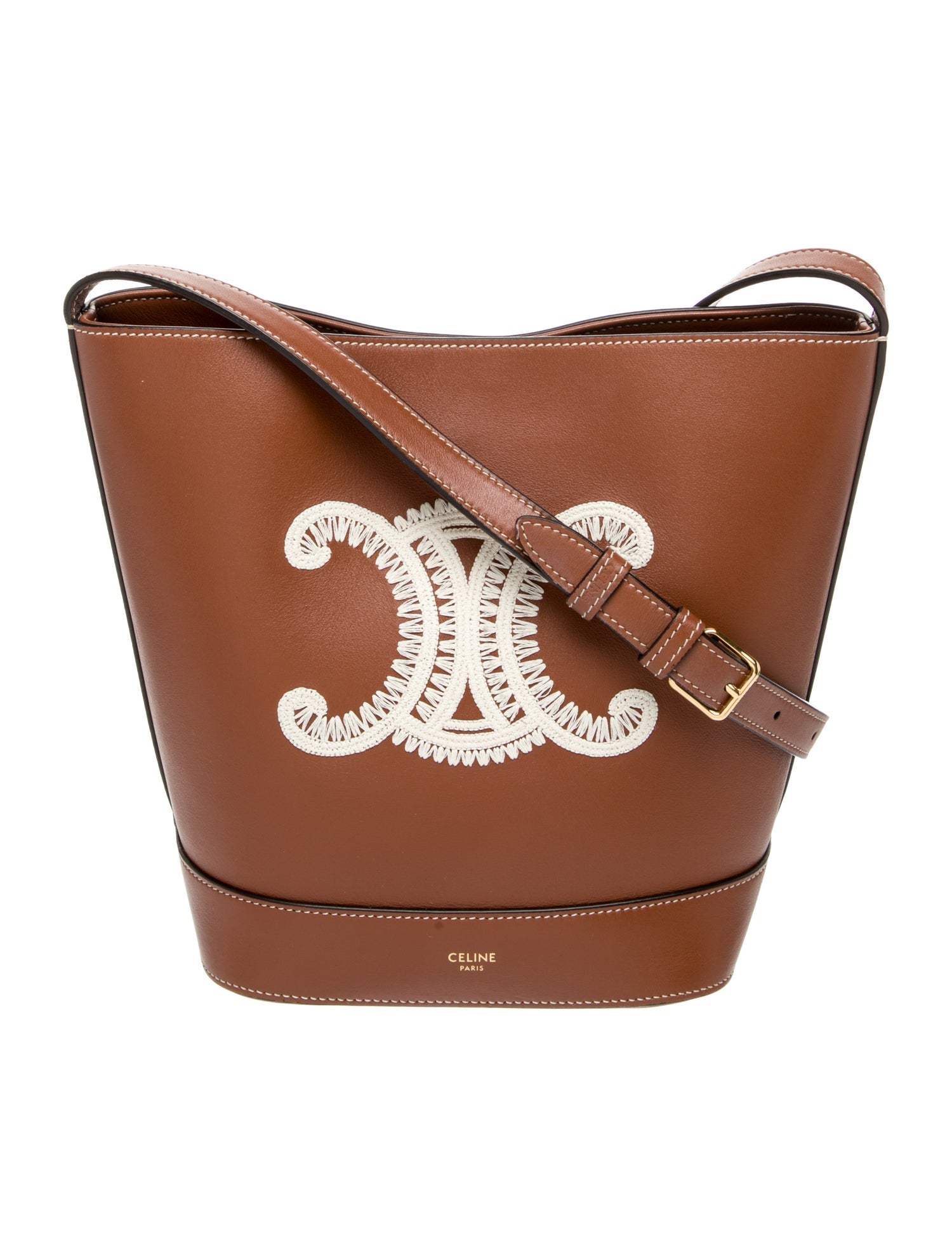 Celine Triomphe Bucket Bag Small
