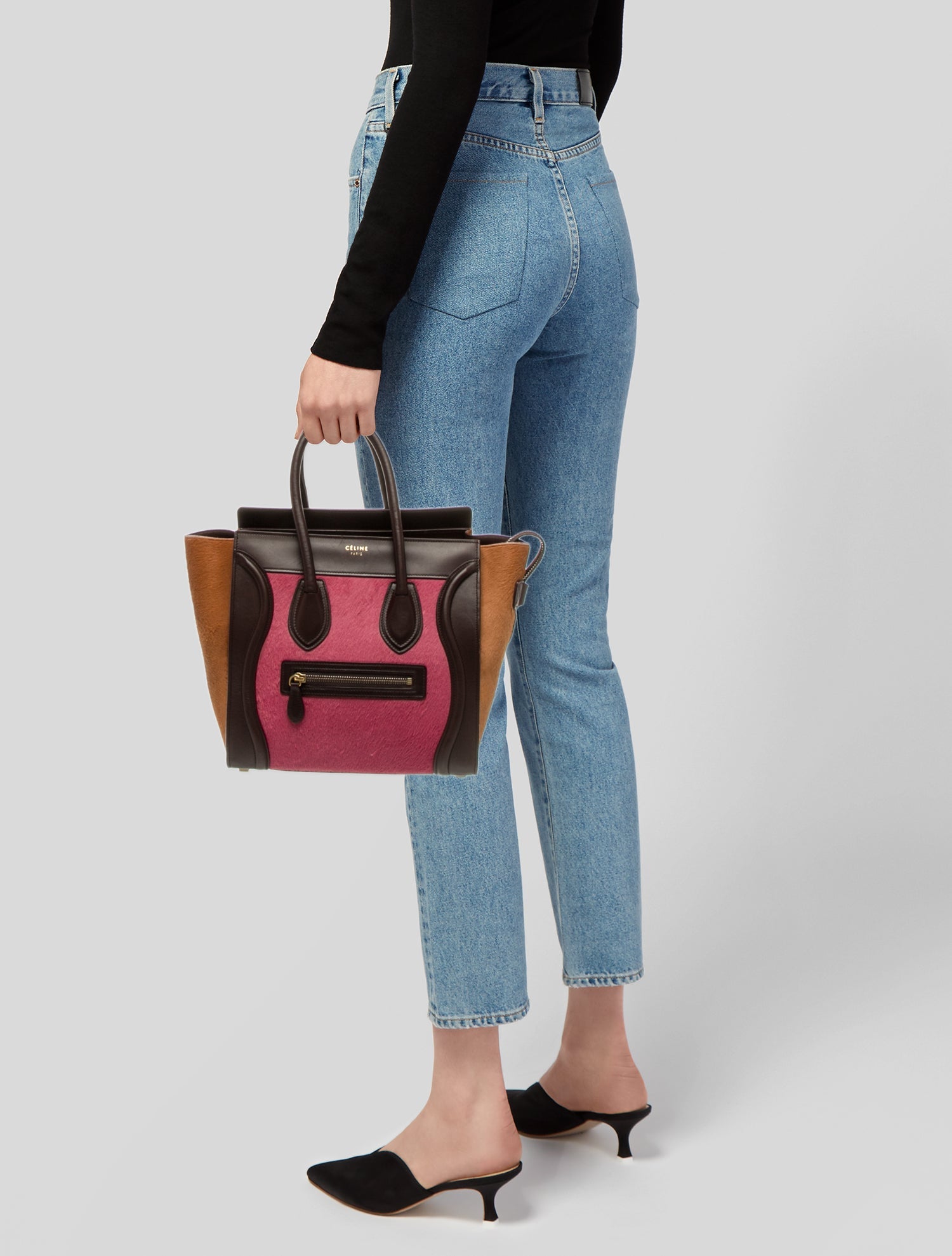 Celine Leather Luggage Mini