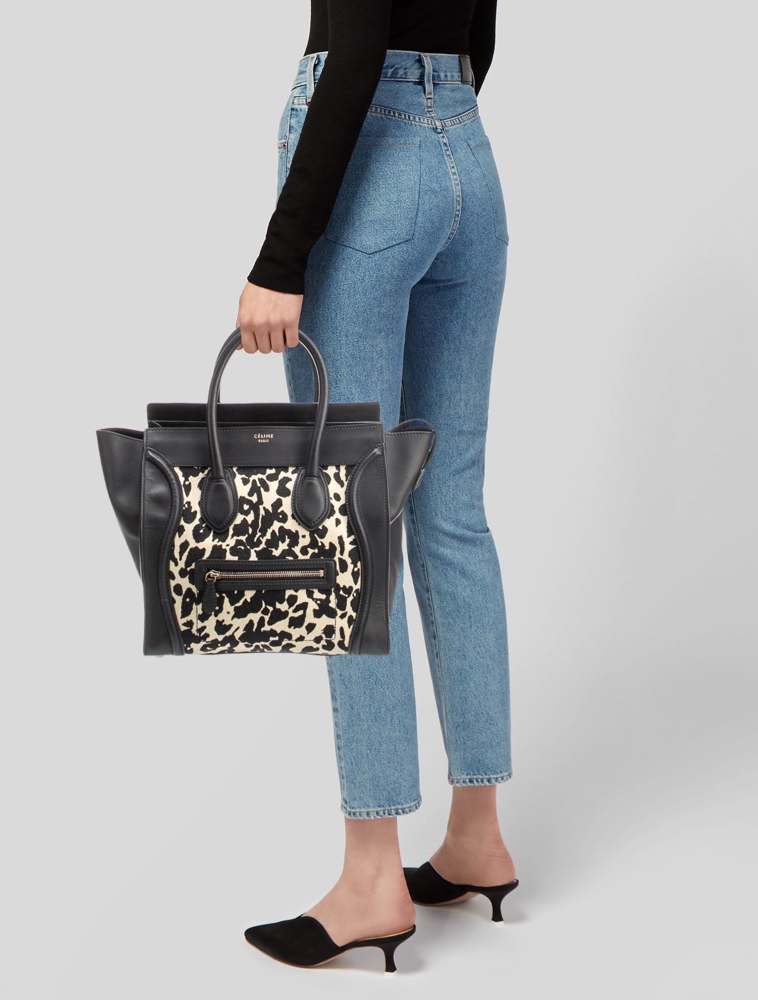 Celine Leather Luggage Mini Vintage