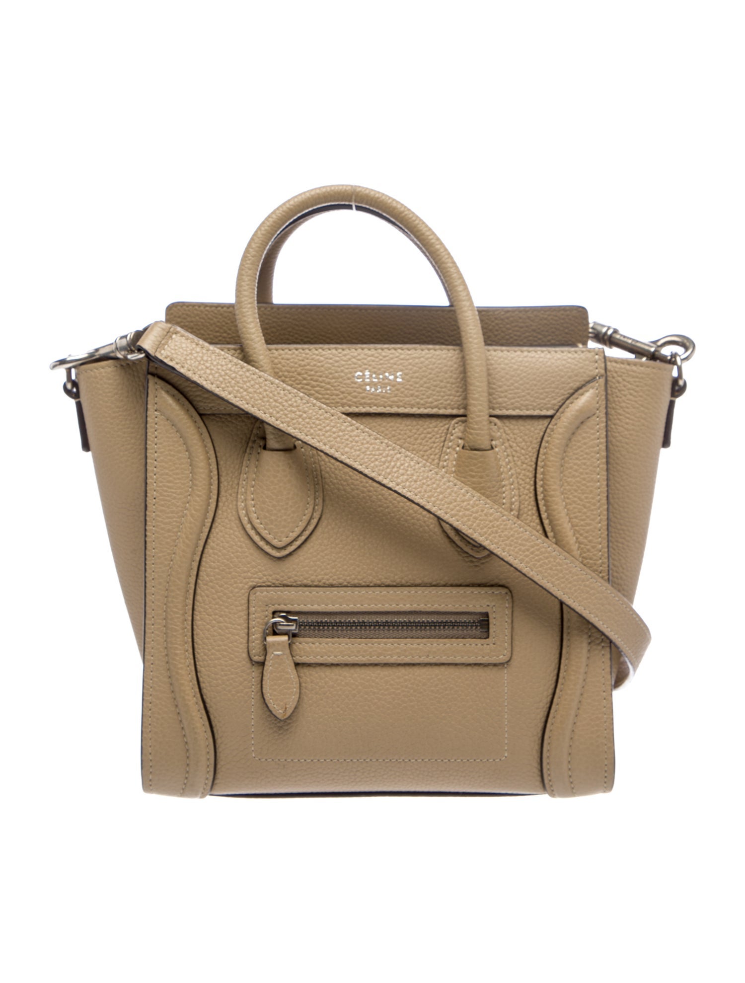 Celine Leather Luggage Nano