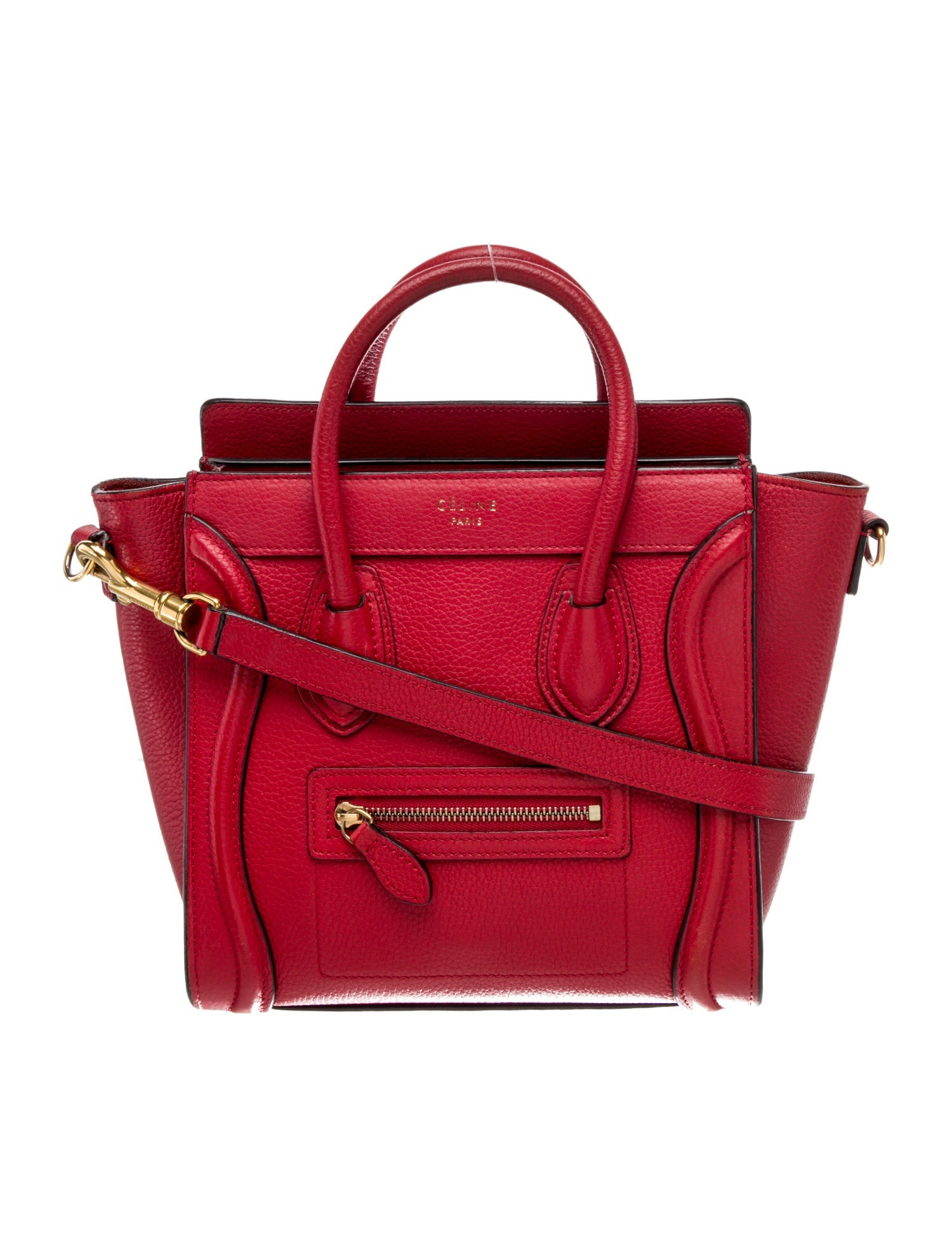 Celine Leather Luggage Nano