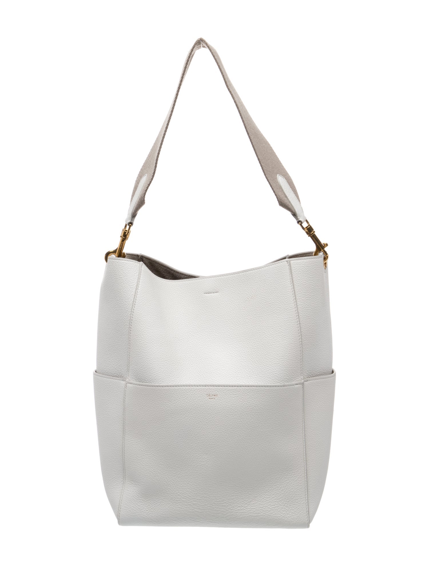 Celine Leather Seau Sangle Medium