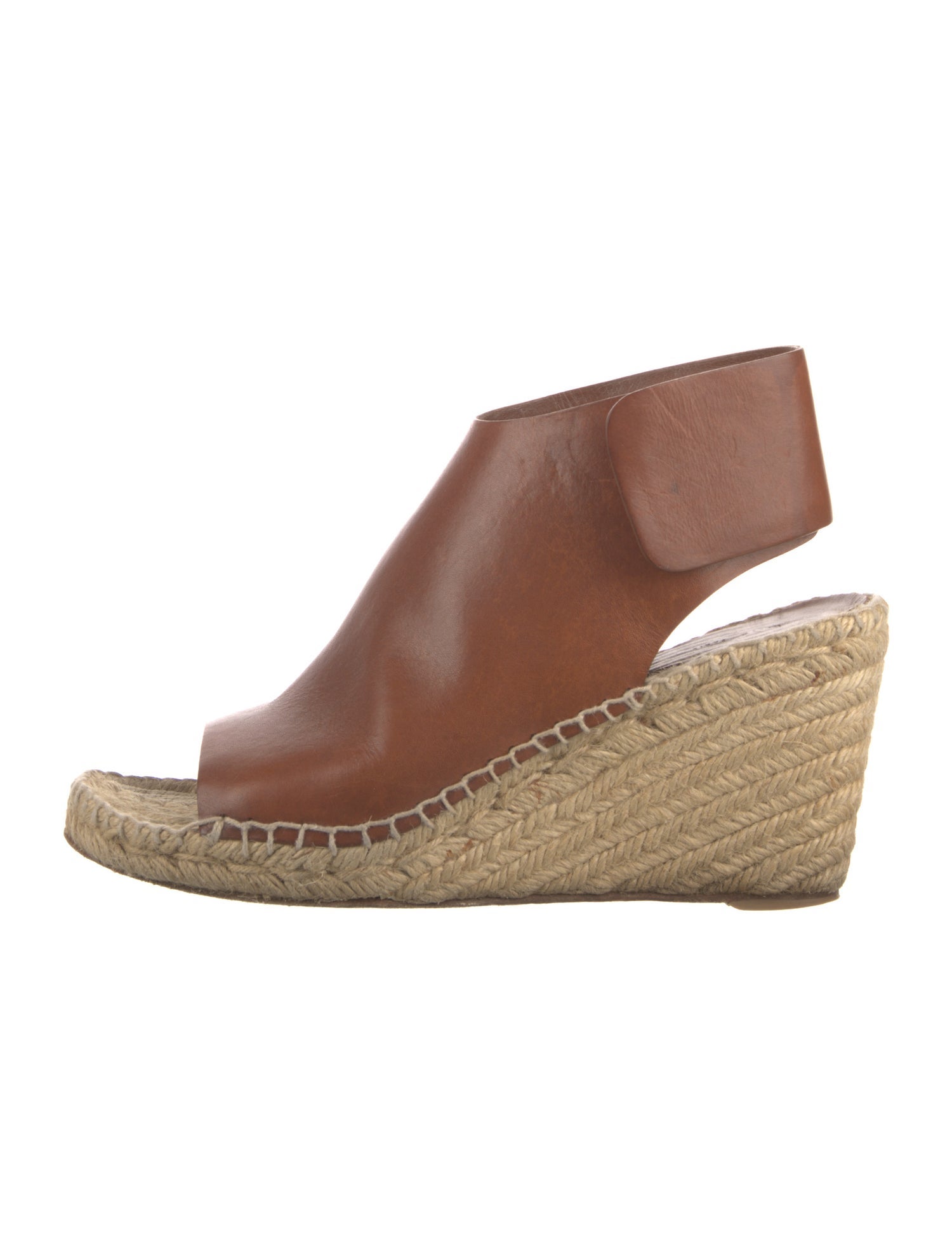 Celine Leather Braided Accents Espadrilles