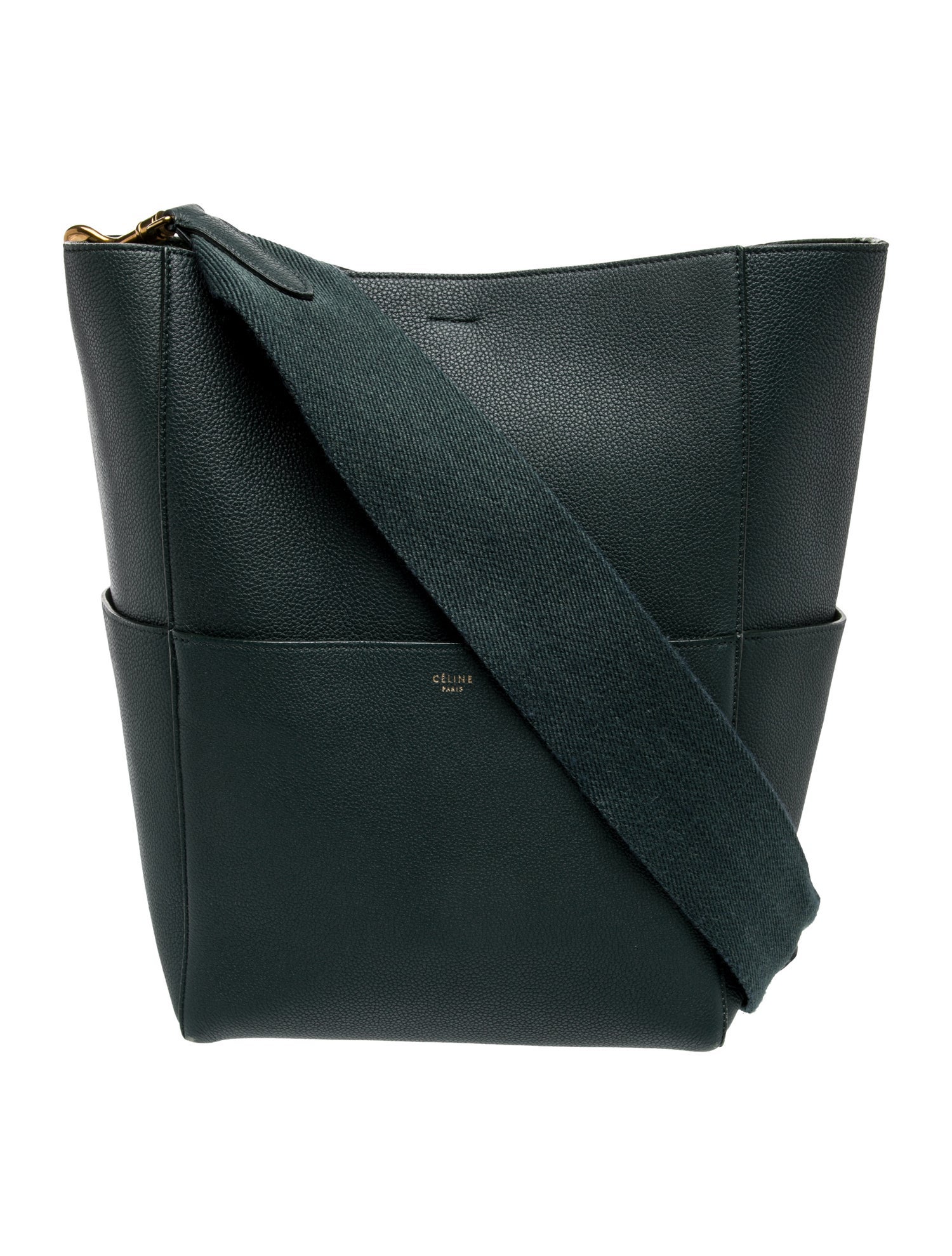 Celine Leather Seau Sangle Medium