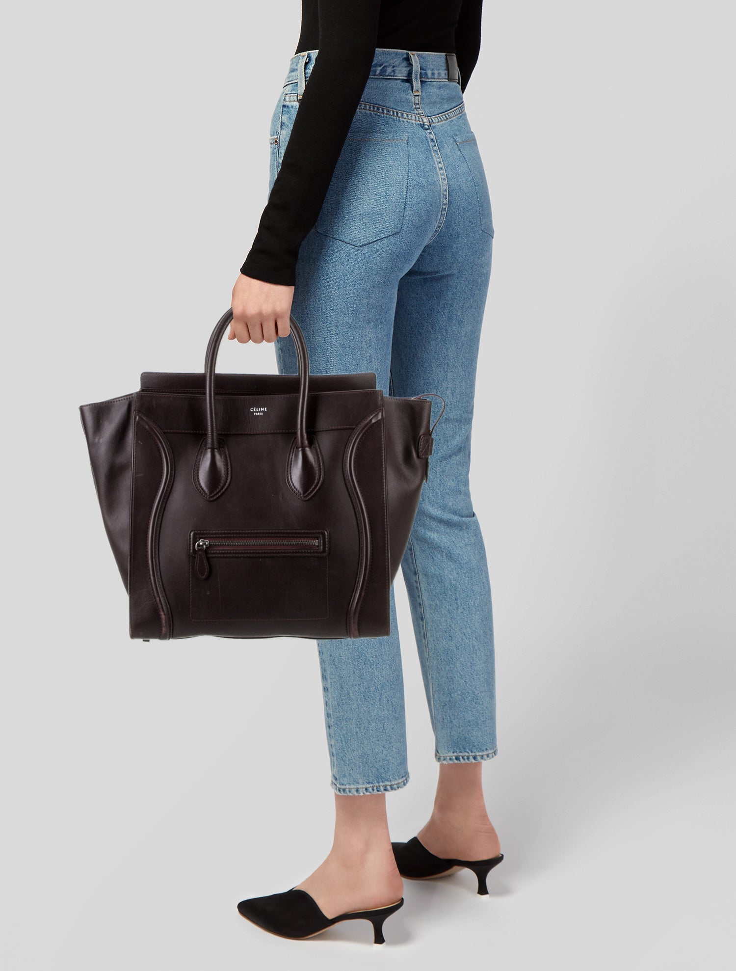 Celine Leather Luggage Medium