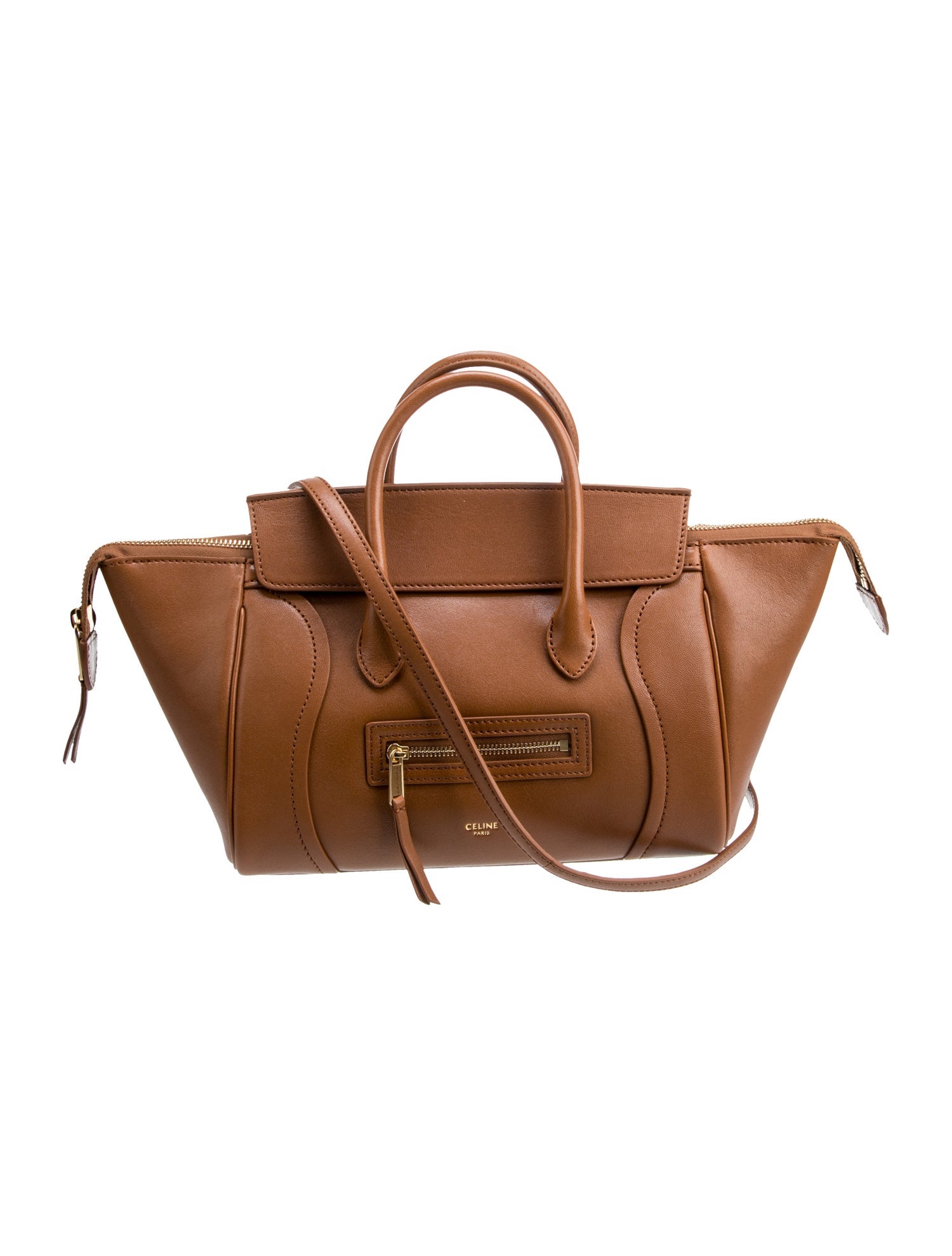 Celine Leather Luggage Small 2026