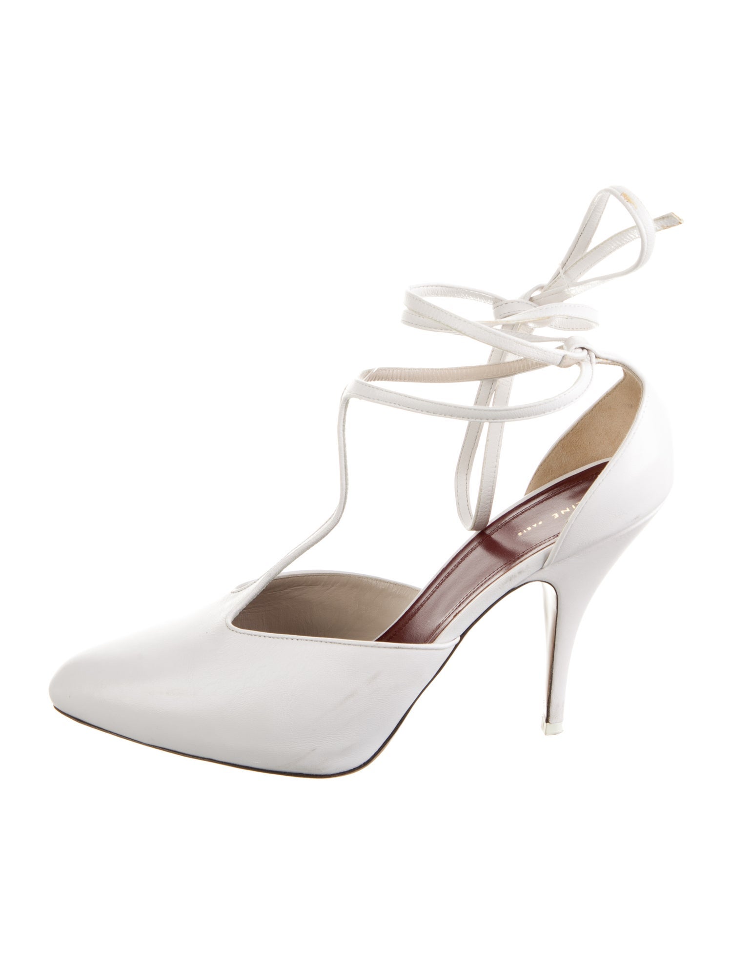 Celine Leather T-Strap Pumps