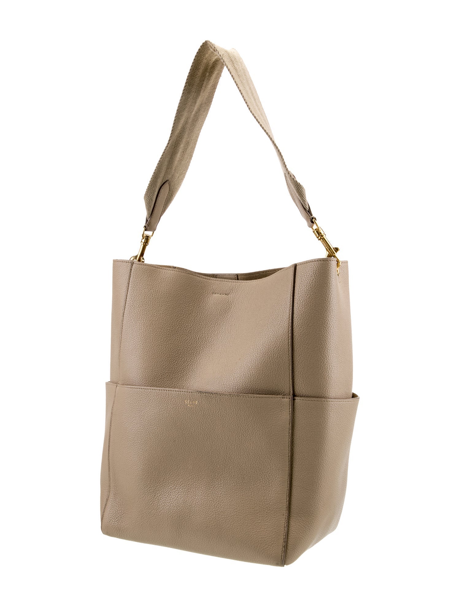 Celine Leather Seau Sangle Medium