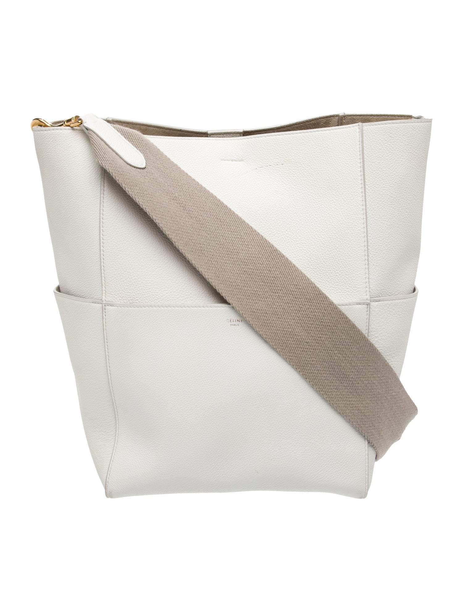 Celine Leather Seau Sangle Medium