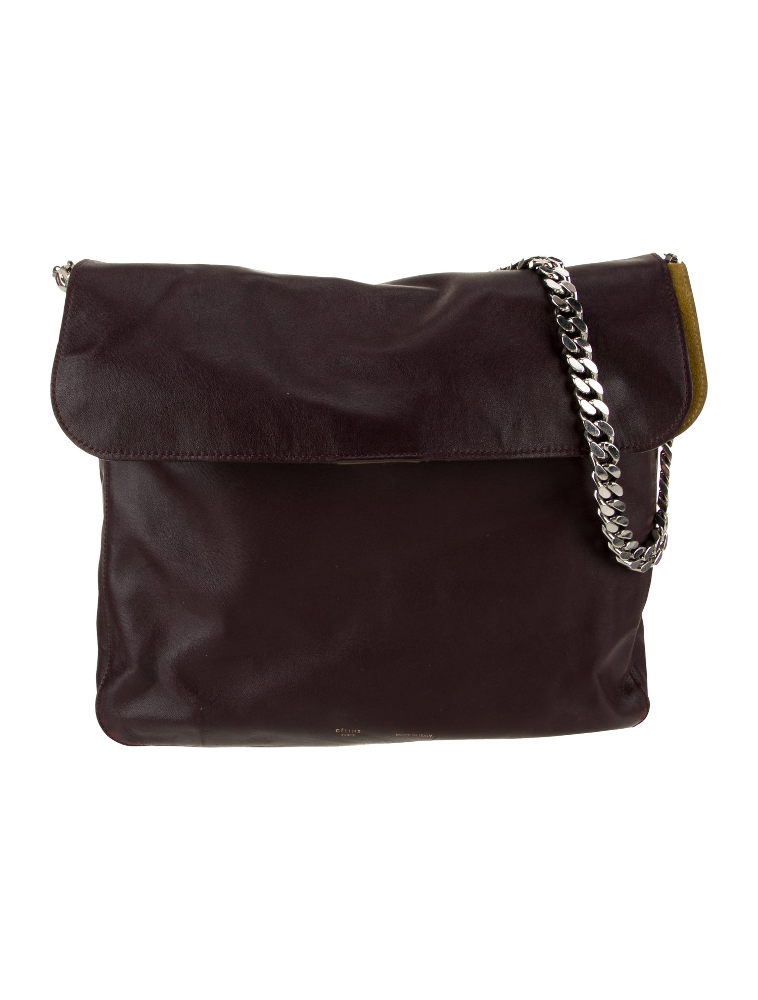 Celine Leather Gourmette Medium Vintage