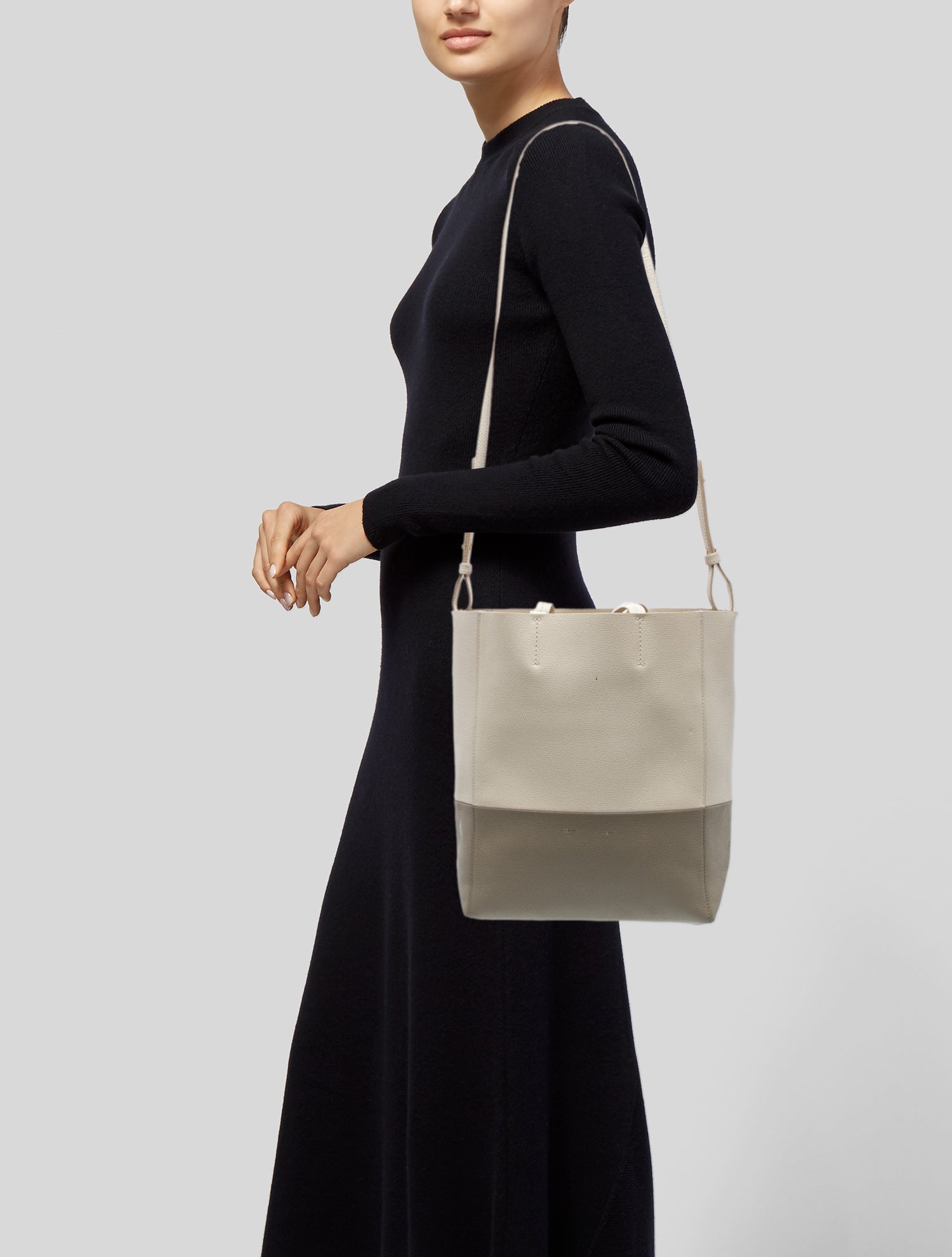 Celine Leather Vertical Cabas Small