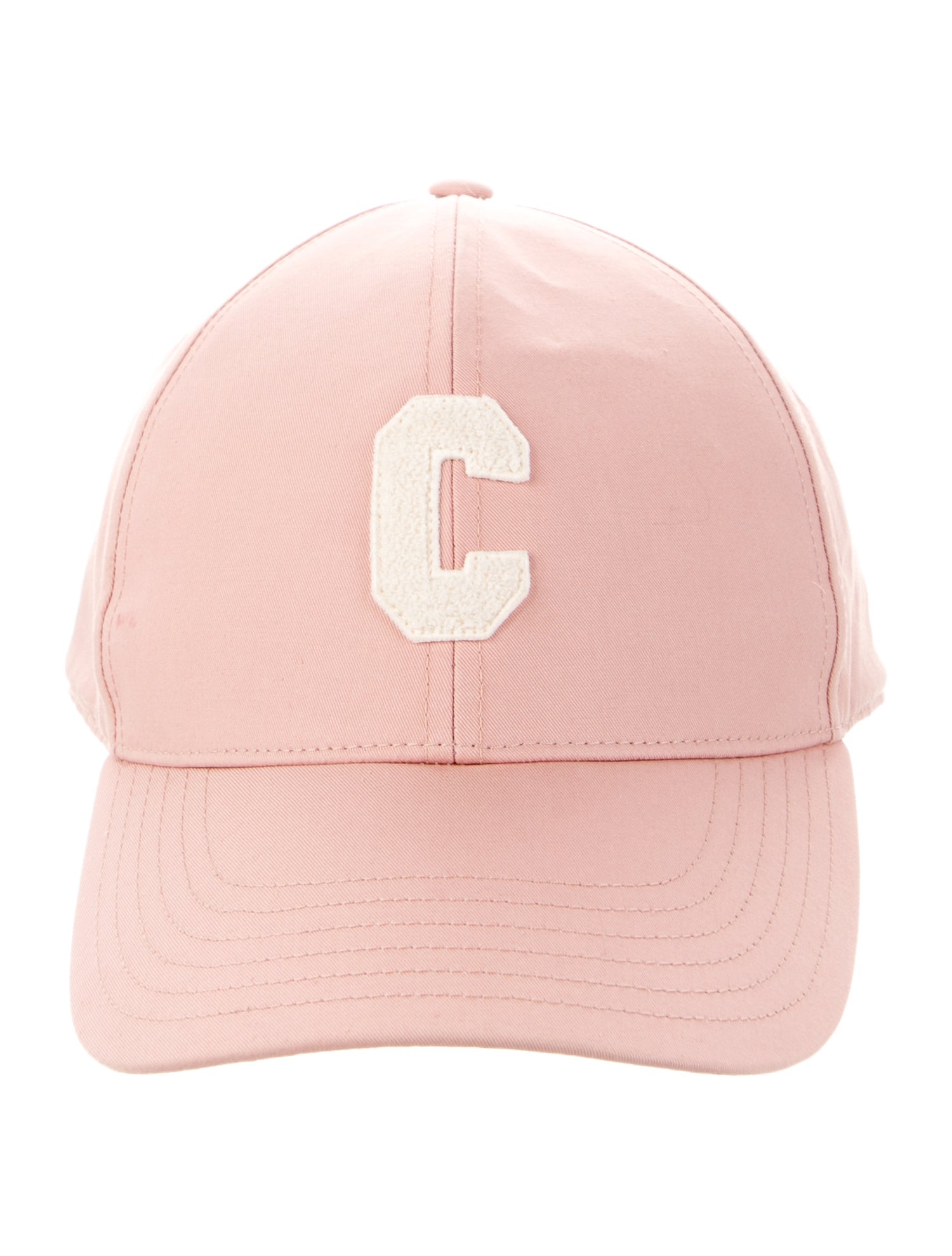 Celine Solid Initial Baseball Cap