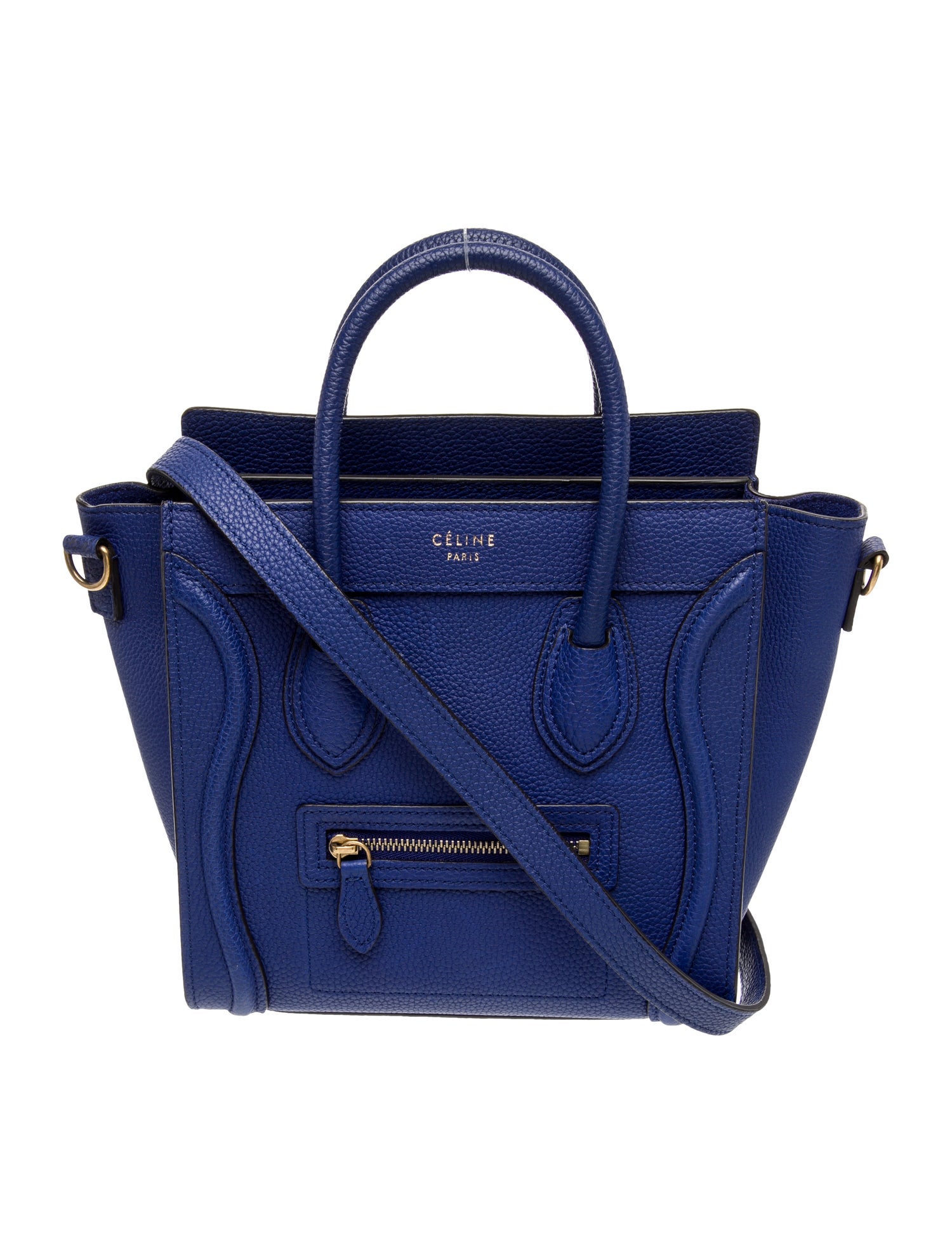 Celine Leather Luggage Nano