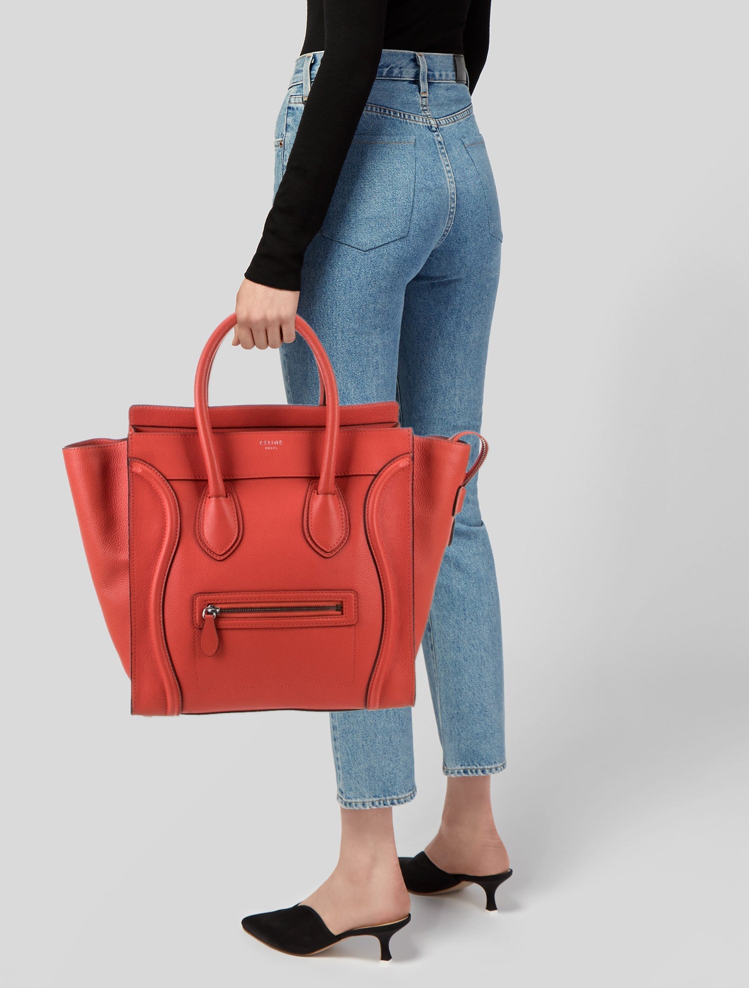 Celine Leather Luggage Mini