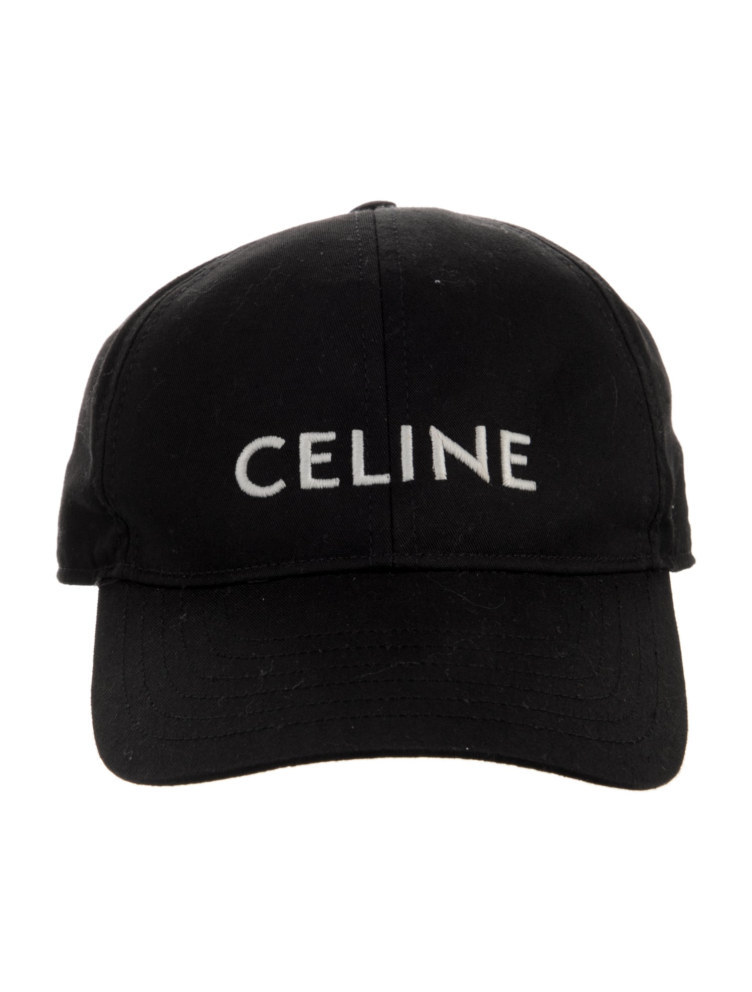 Celine Solid Embroidered Baseball Cap