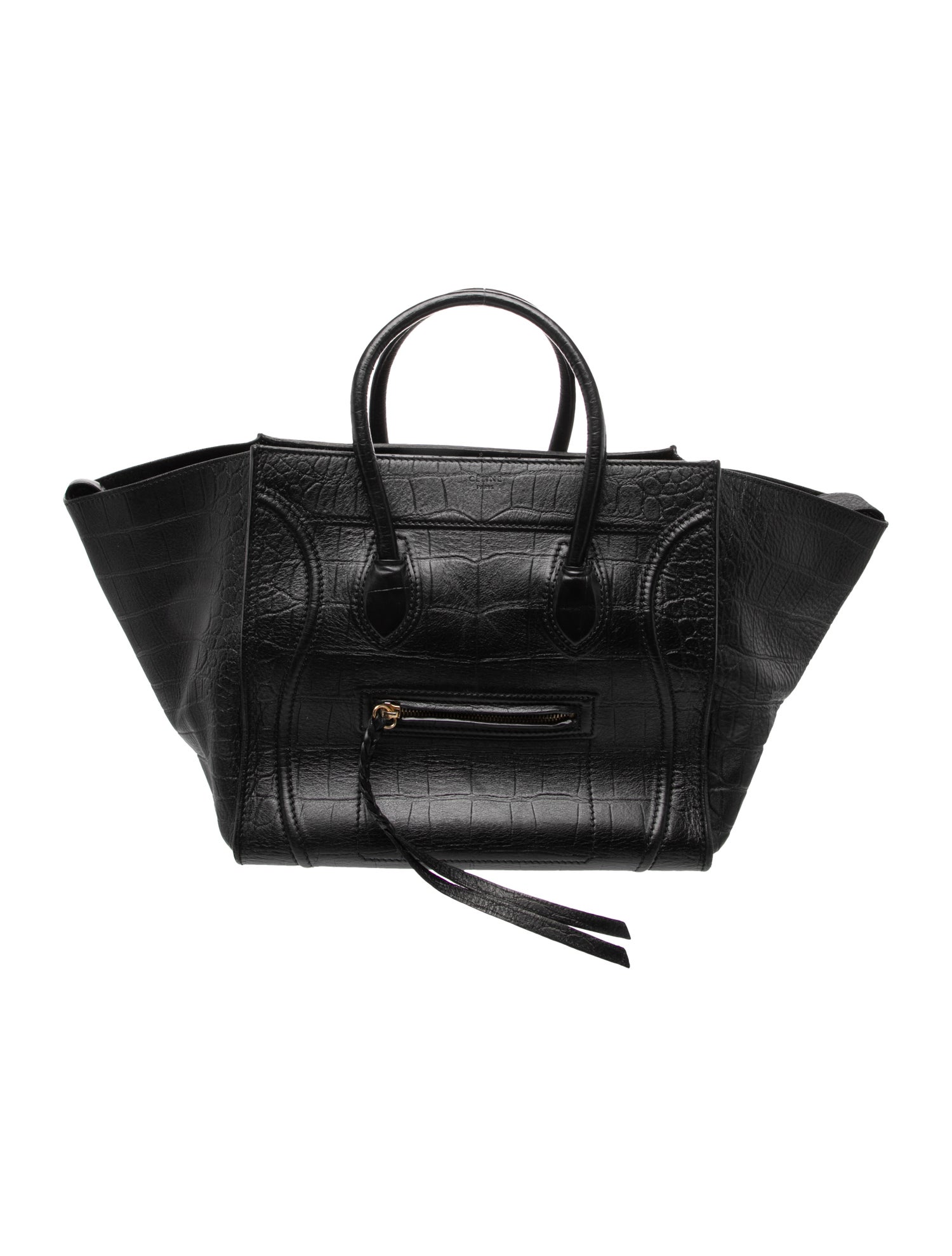 Celine Leather Luggage Phantom Medium