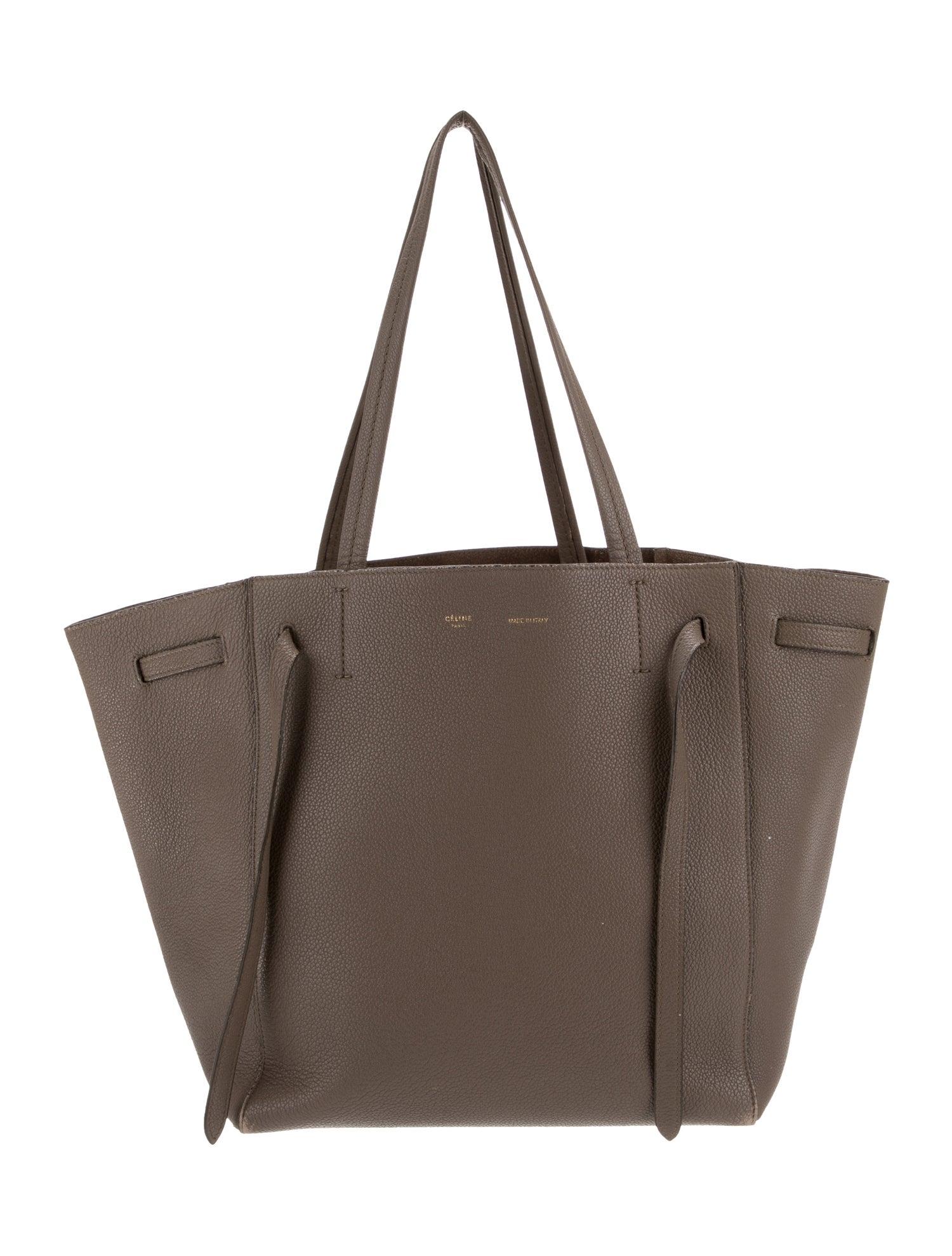 Celine Leather Cabas Phantom w/Belt Small