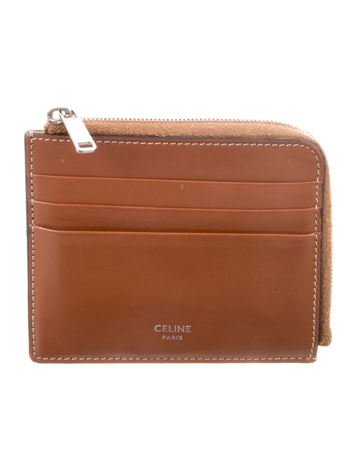 Celine Leather Compact Wallet