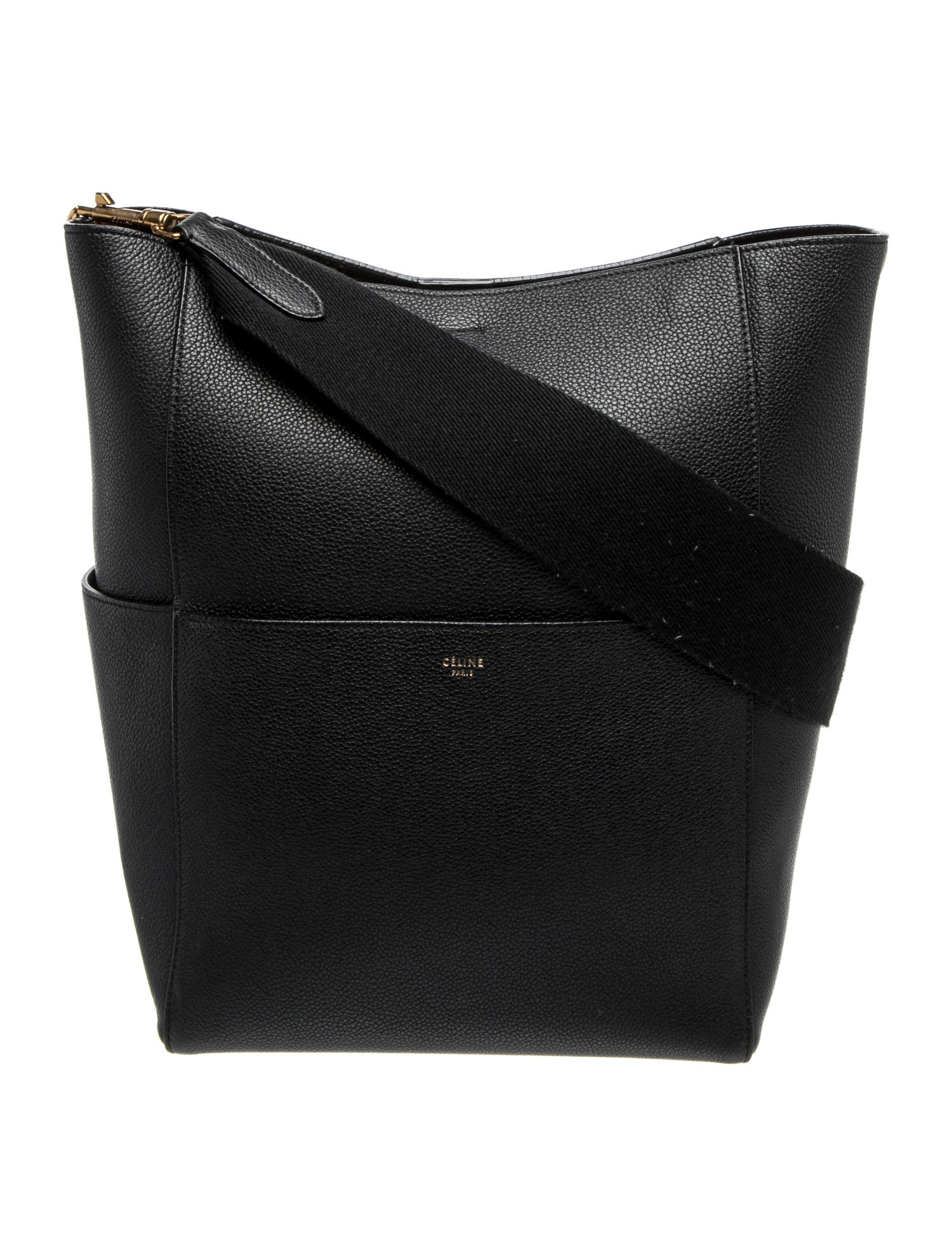 Celine Leather Seau Sangle Large