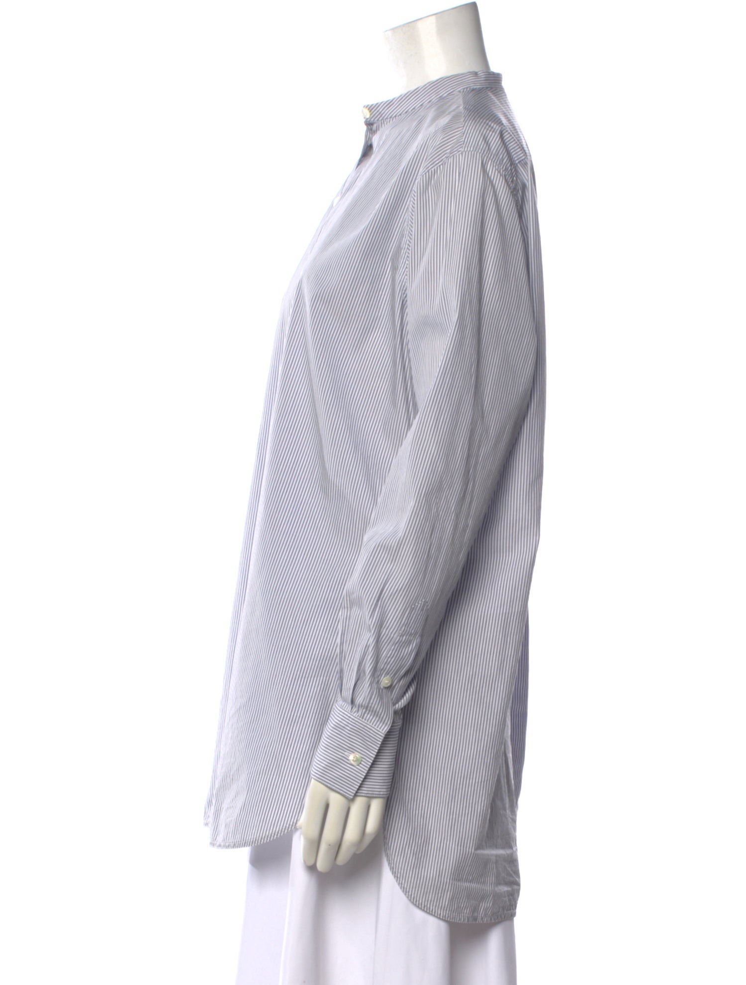 Celine Striped Long Sleeve Blouse