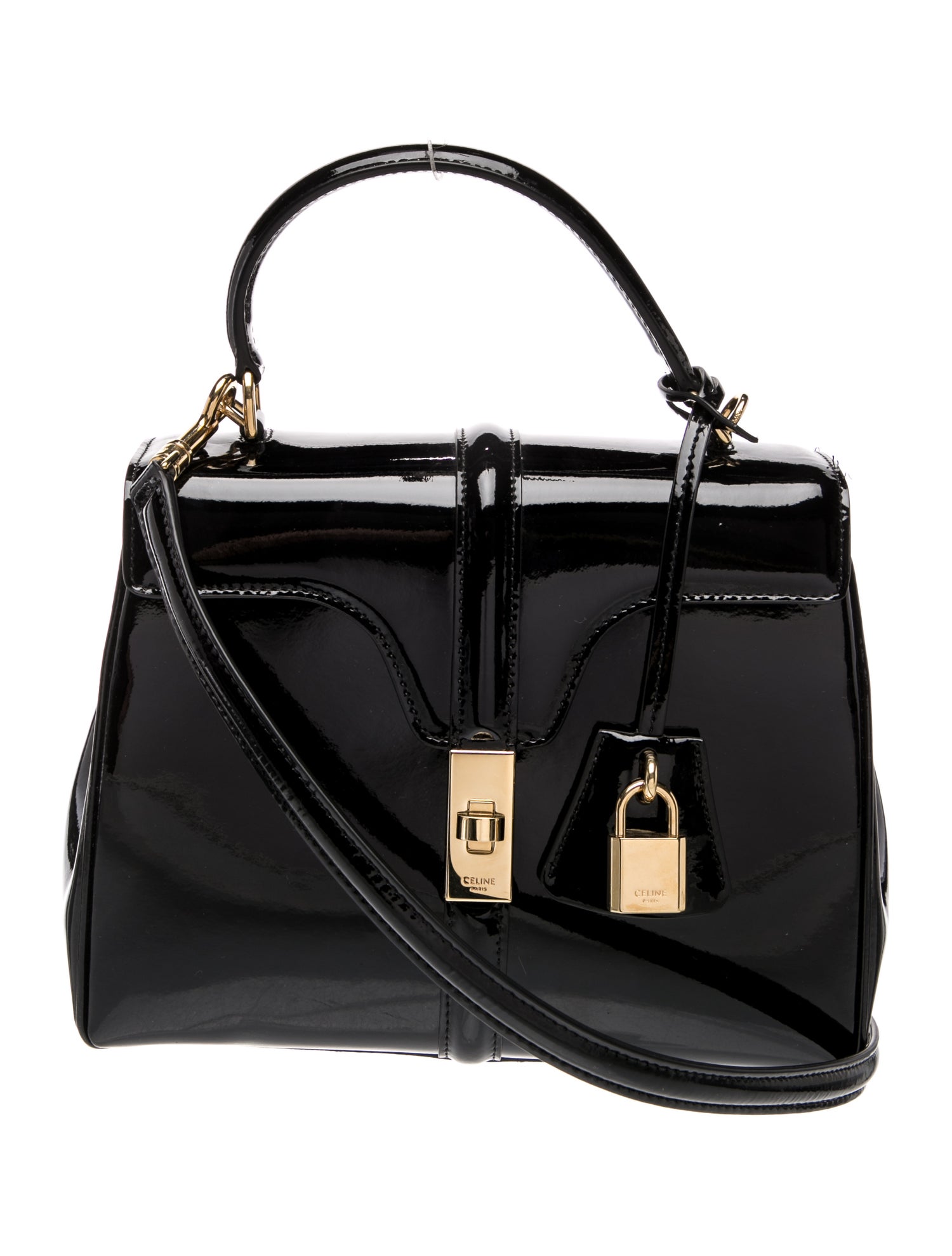 Celine Patent Leather 16 Bag Small