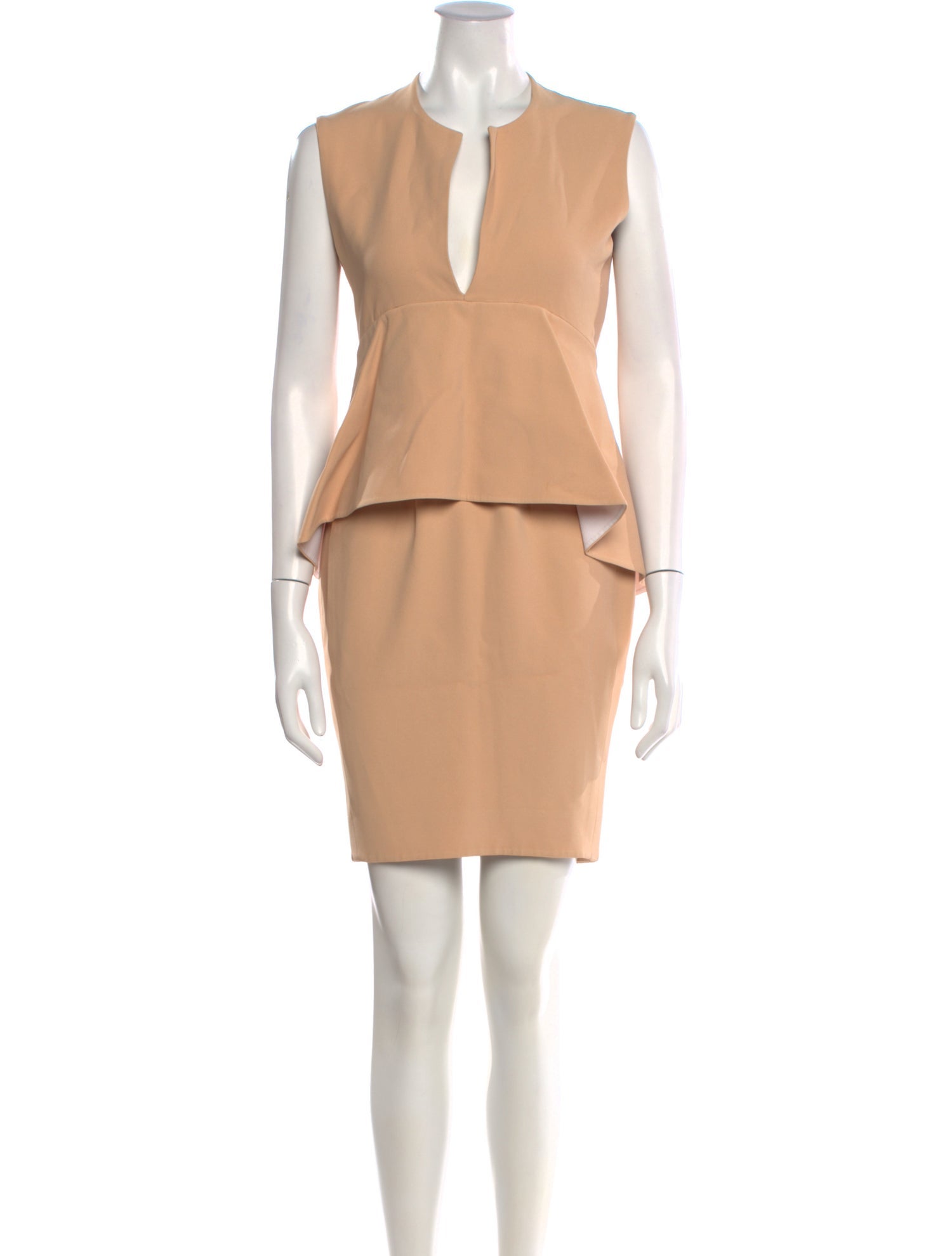 Celine V-Neck Knee-Length Dress