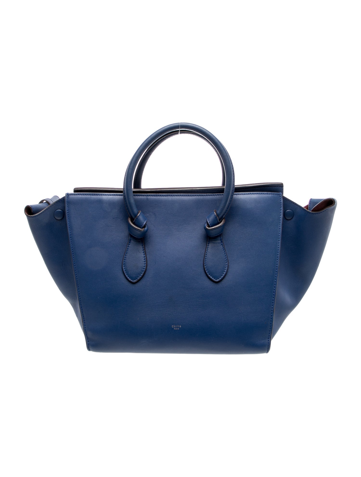 Celine Leather Tie Tote Small