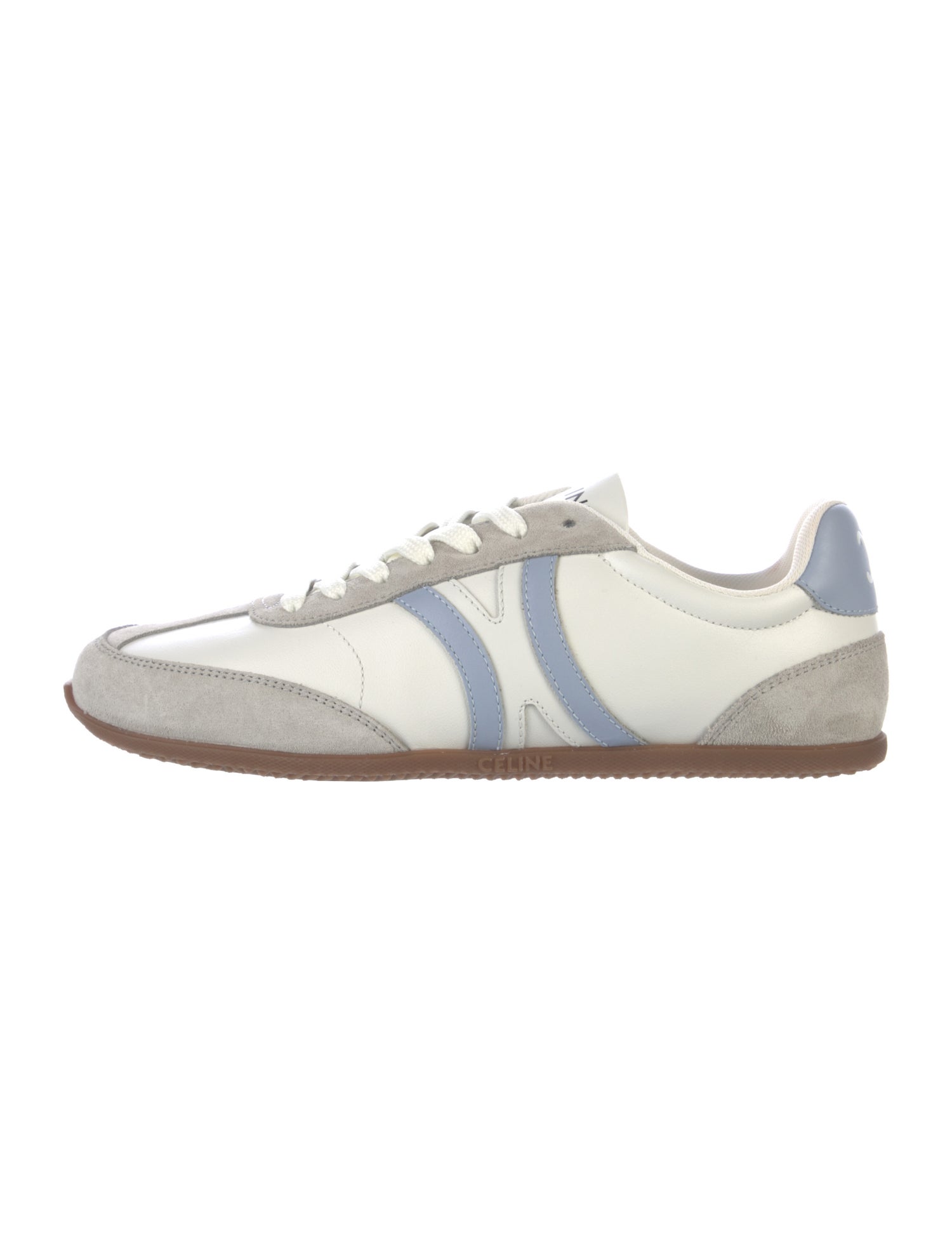Celine Leather Colorblock Pattern Sneakers