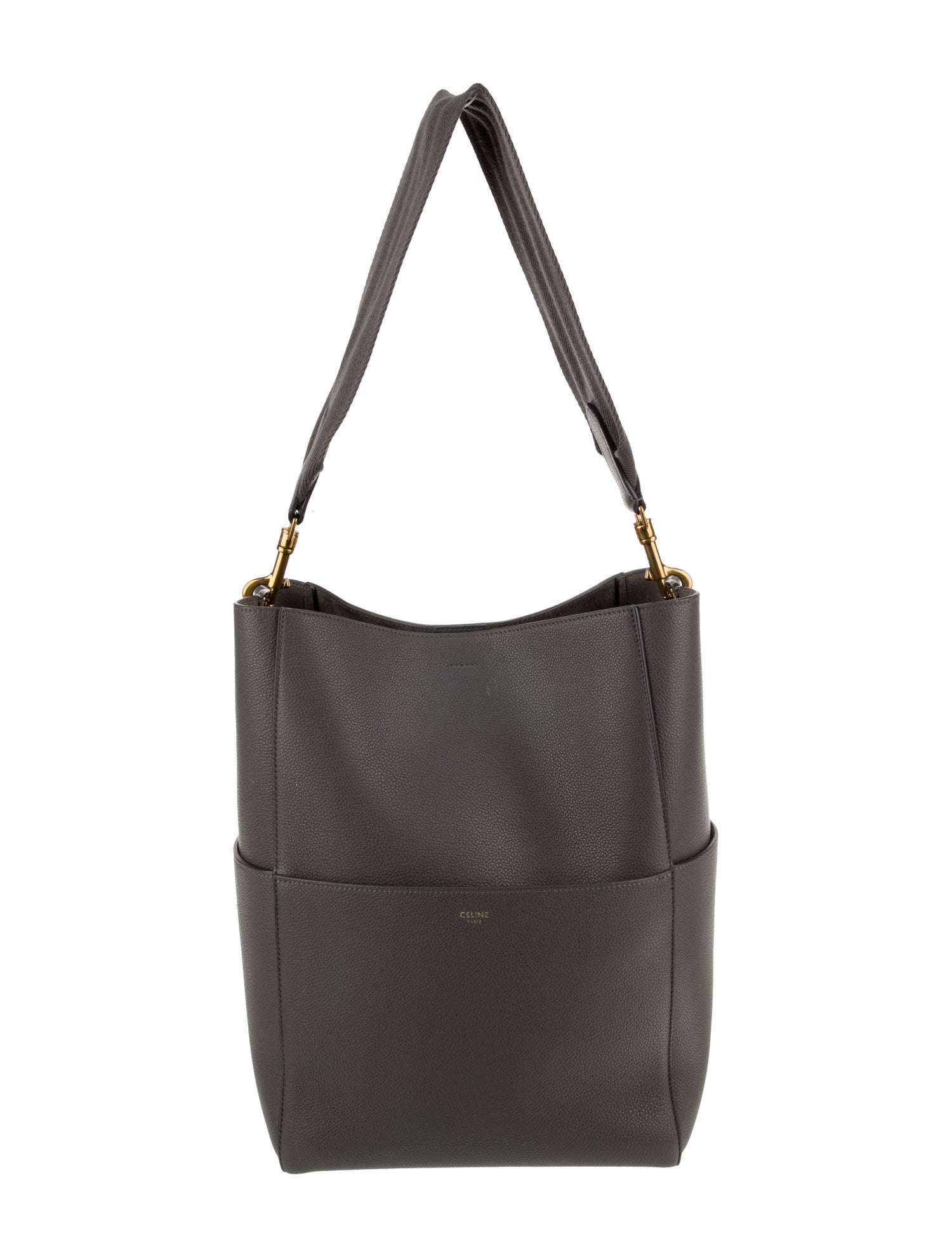 Celine Leather Seau Sangle Medium