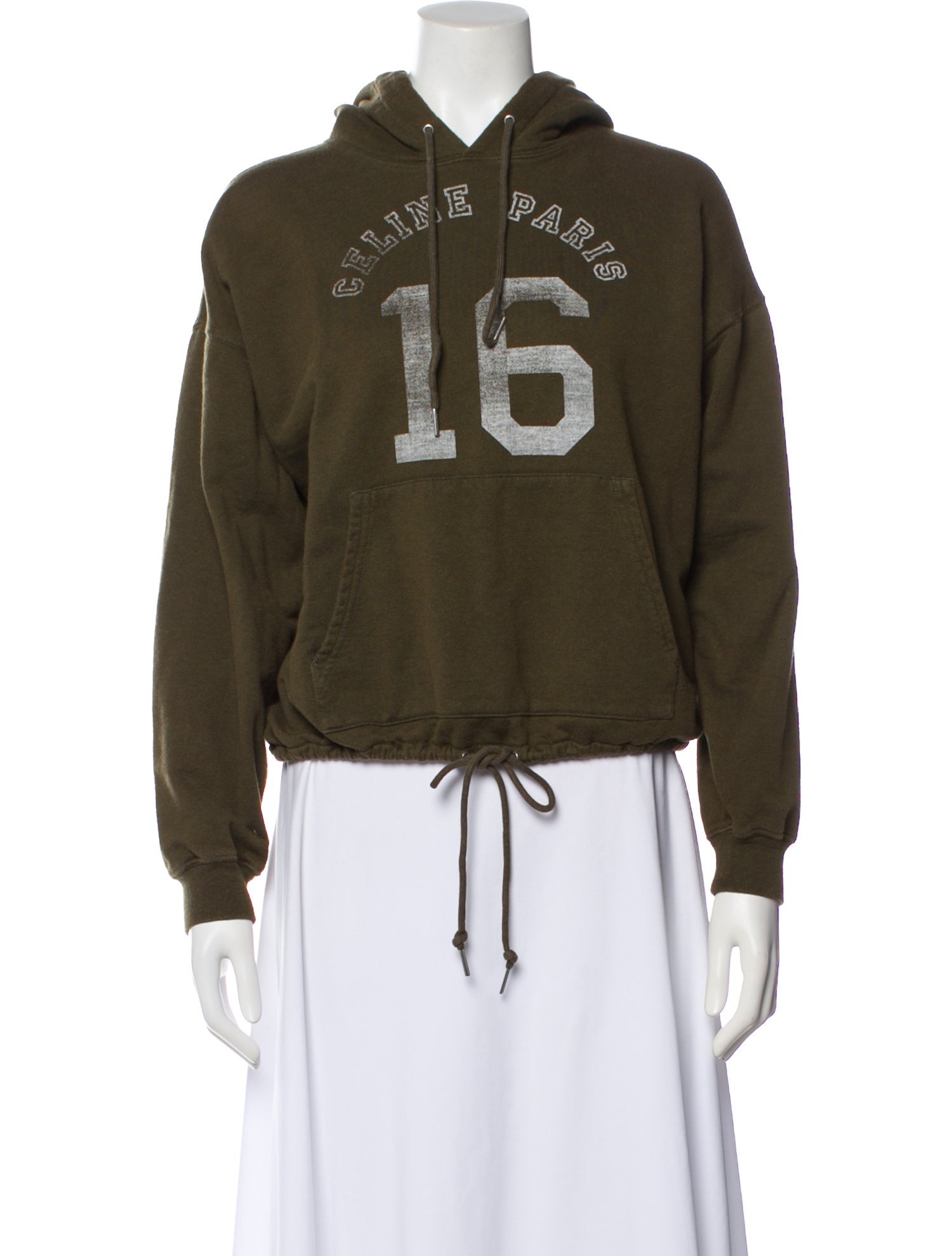 Celine Graphic Print Crew Neck Hoodie