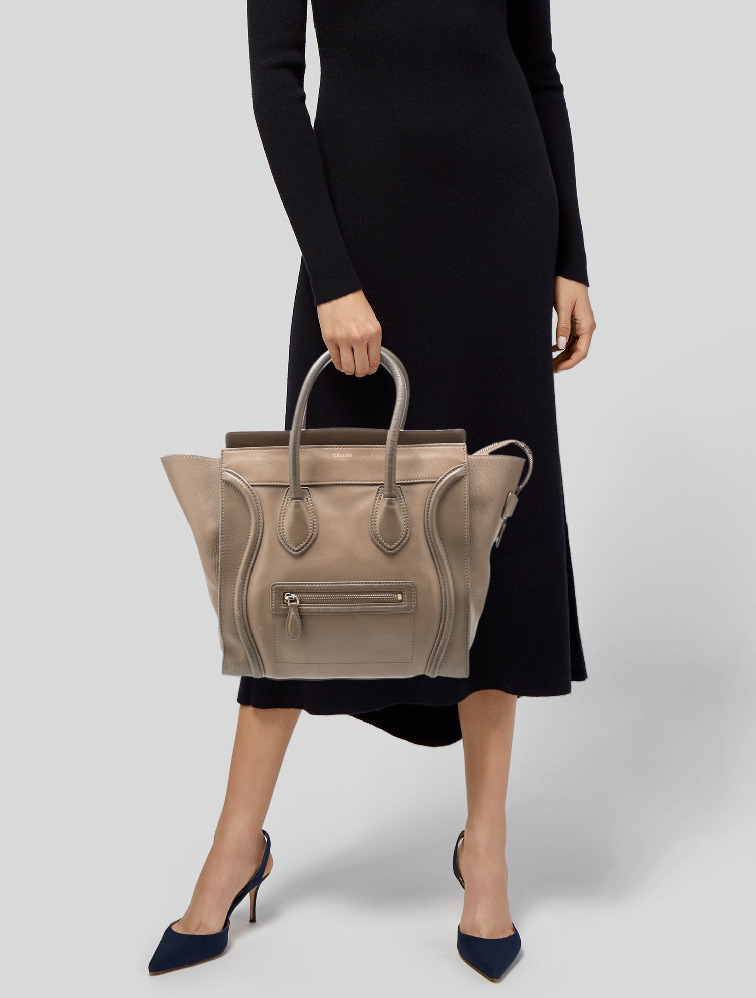 Celine Leather Luggage Mini