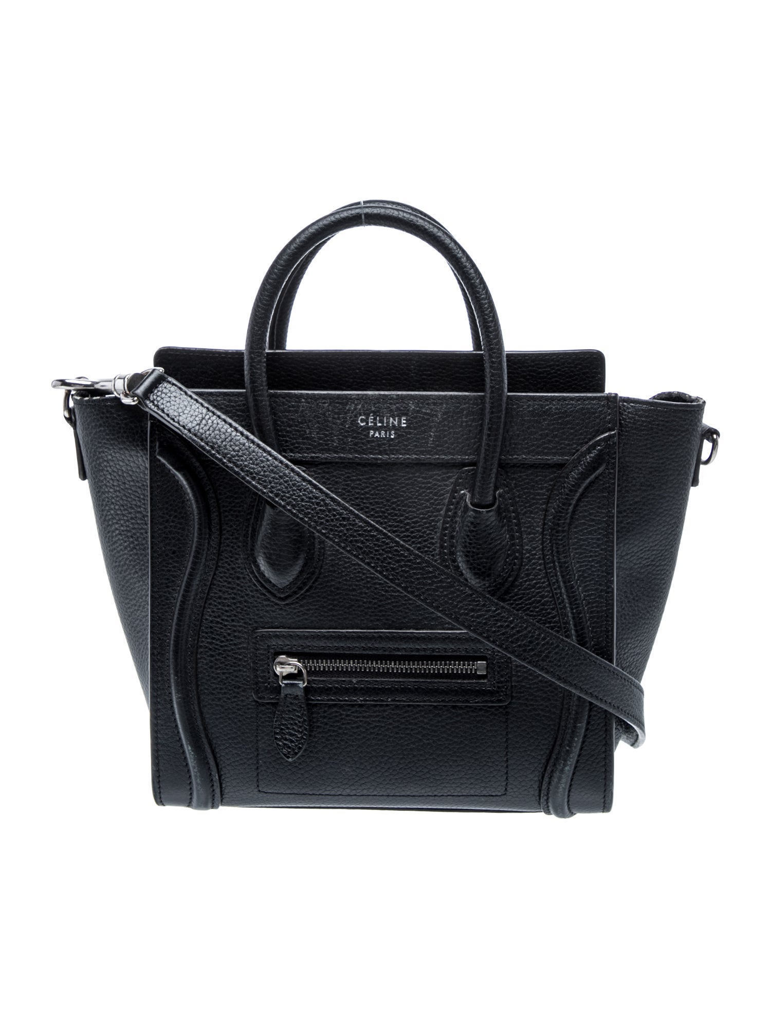 Celine Leather Luggage Nano
