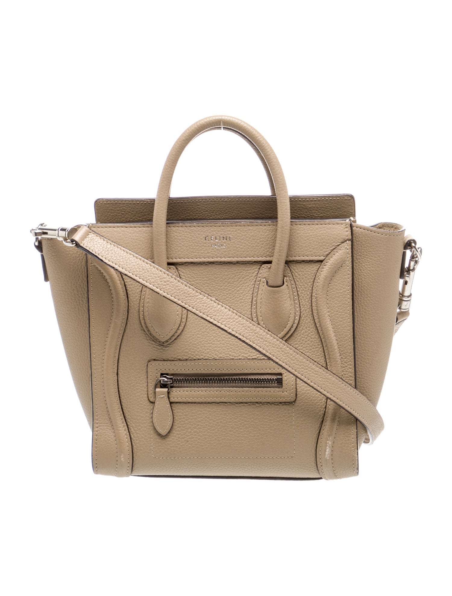 Celine Leather Luggage Nano