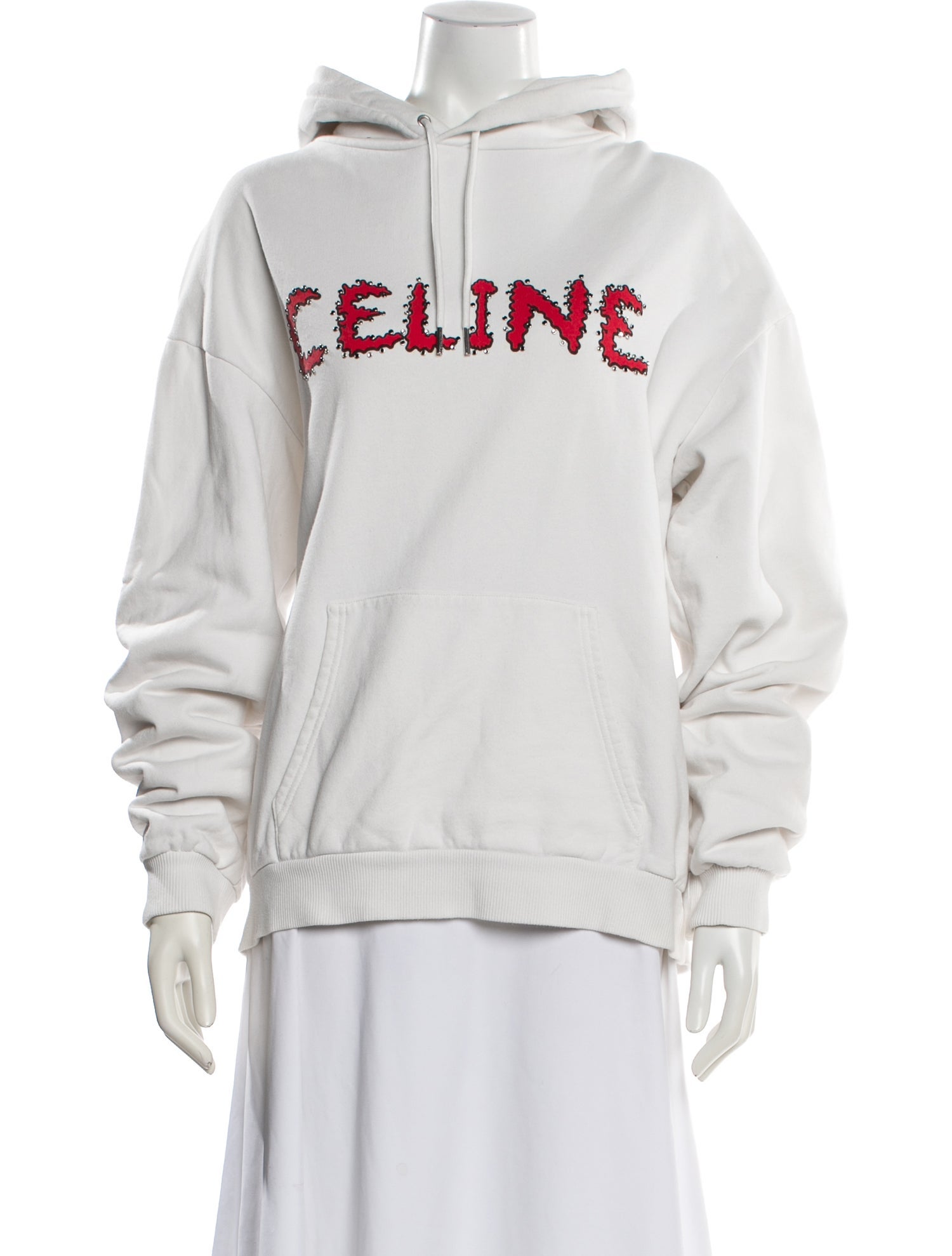 Celine Graphic Print Crew Neck Hoodie