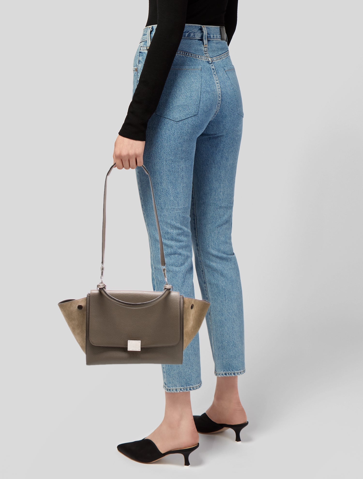 Celine Leather Trapeze Small