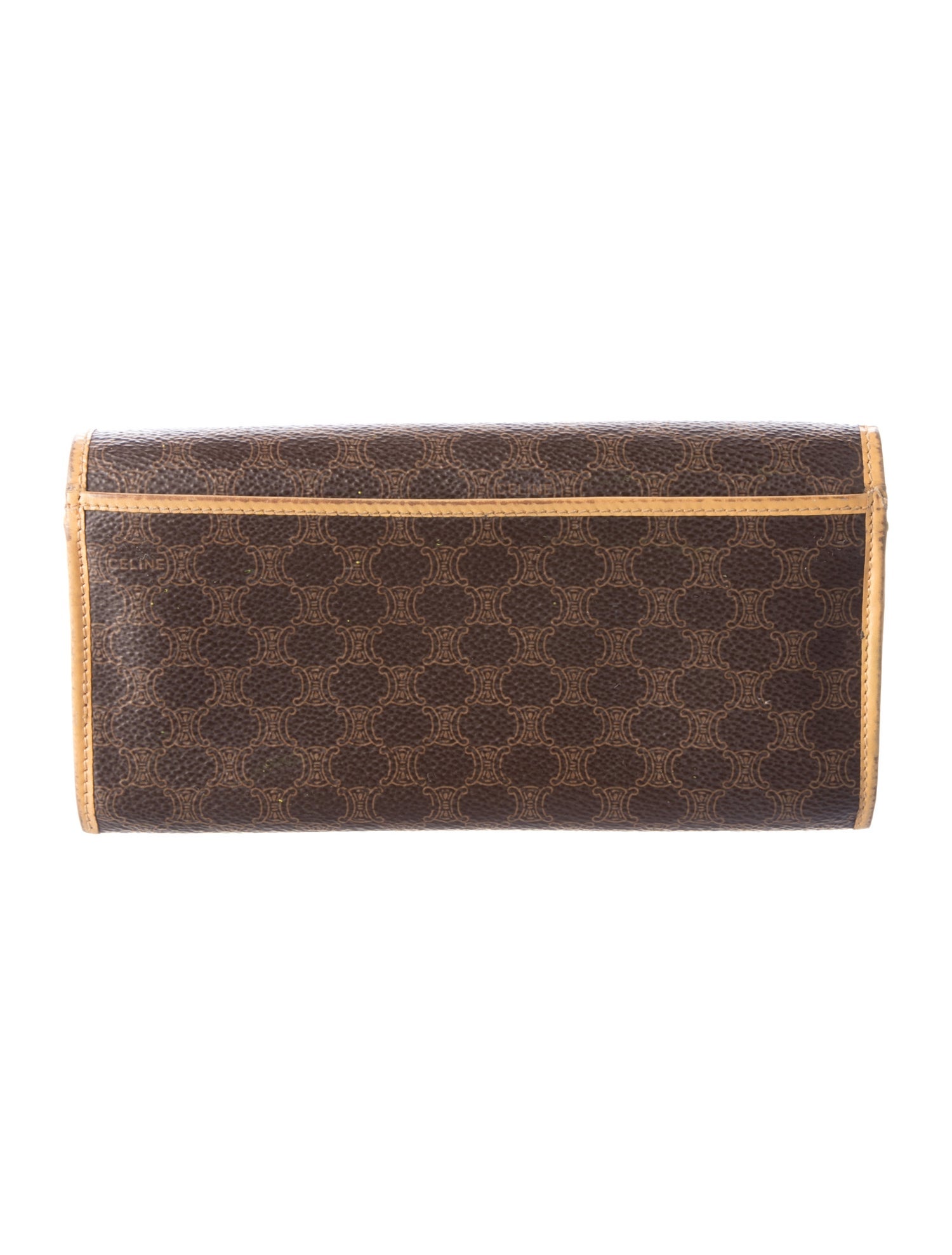 Celine Vintage Macadam French Purse Continental Wallet