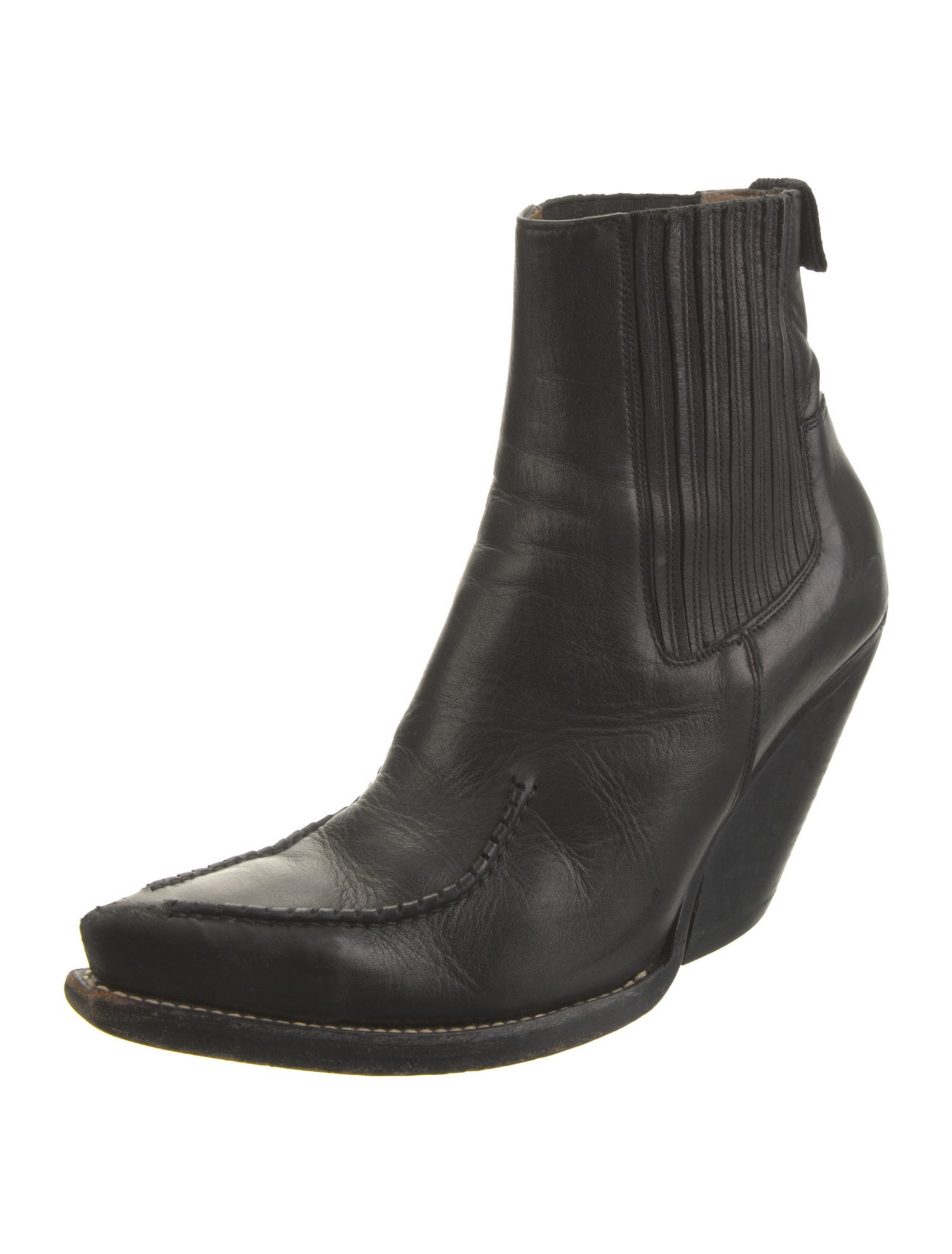 Celine Leather Western Boots