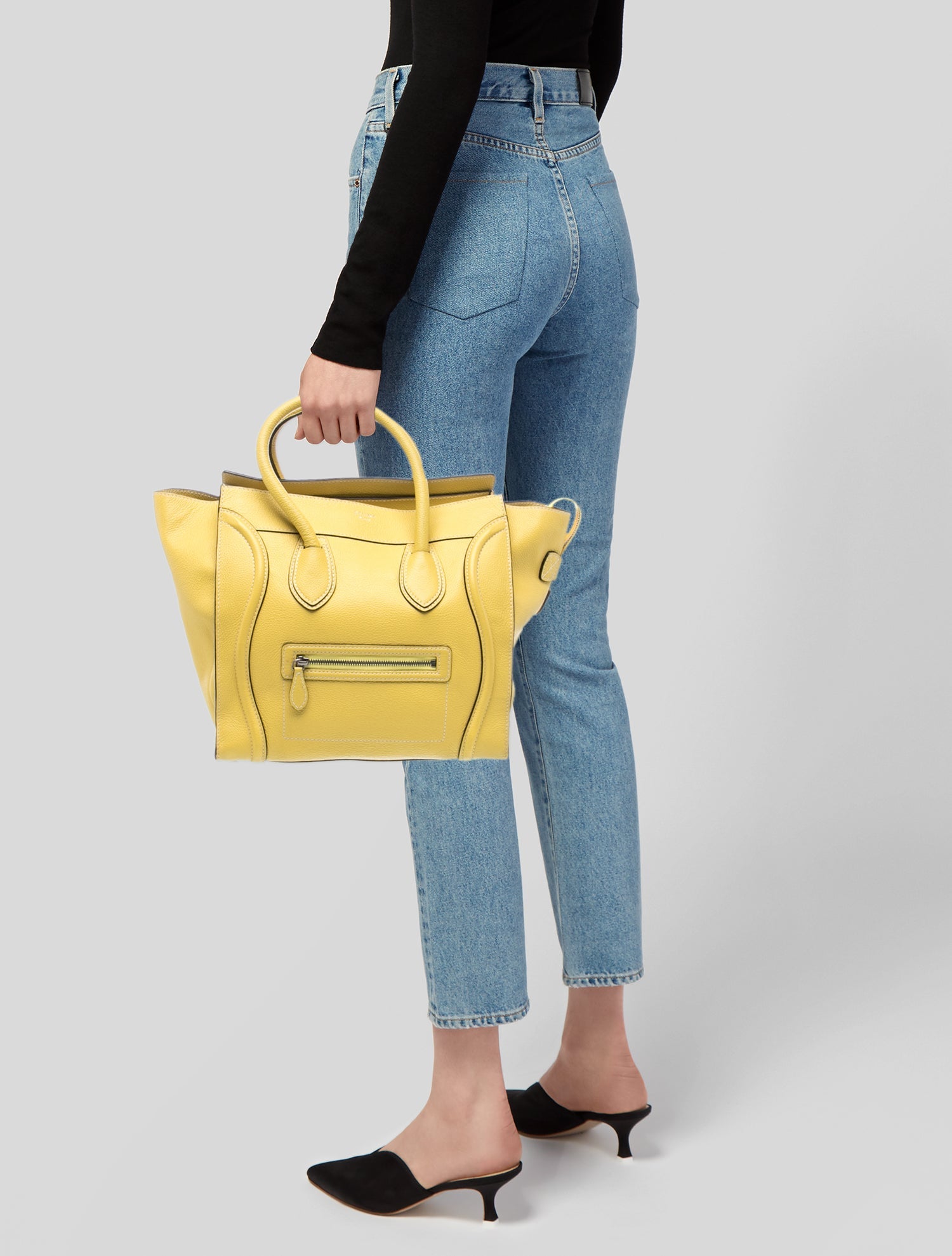 Celine Leather Luggage Micro