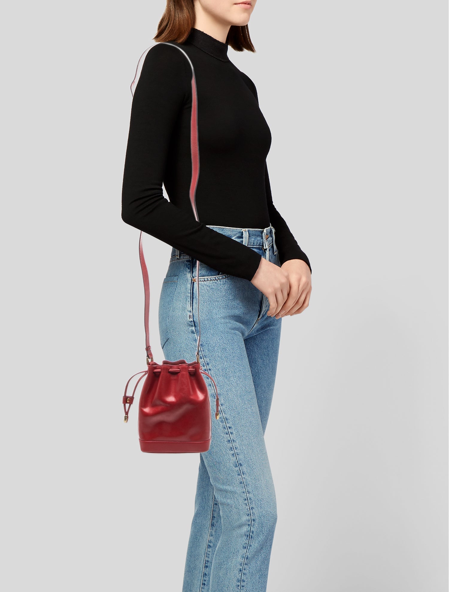 Celine Leather Bucket Bag