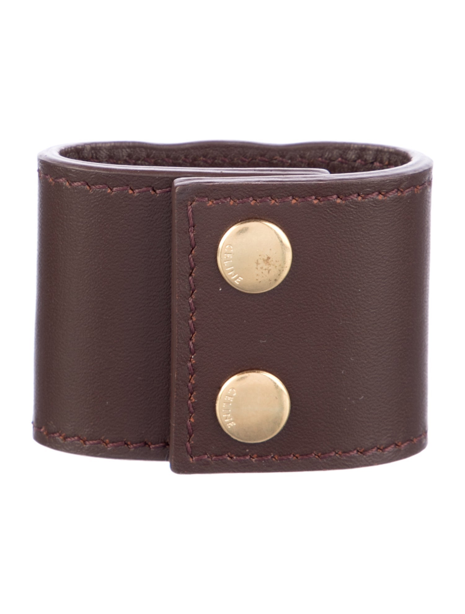 Celine Brown leather bag strap