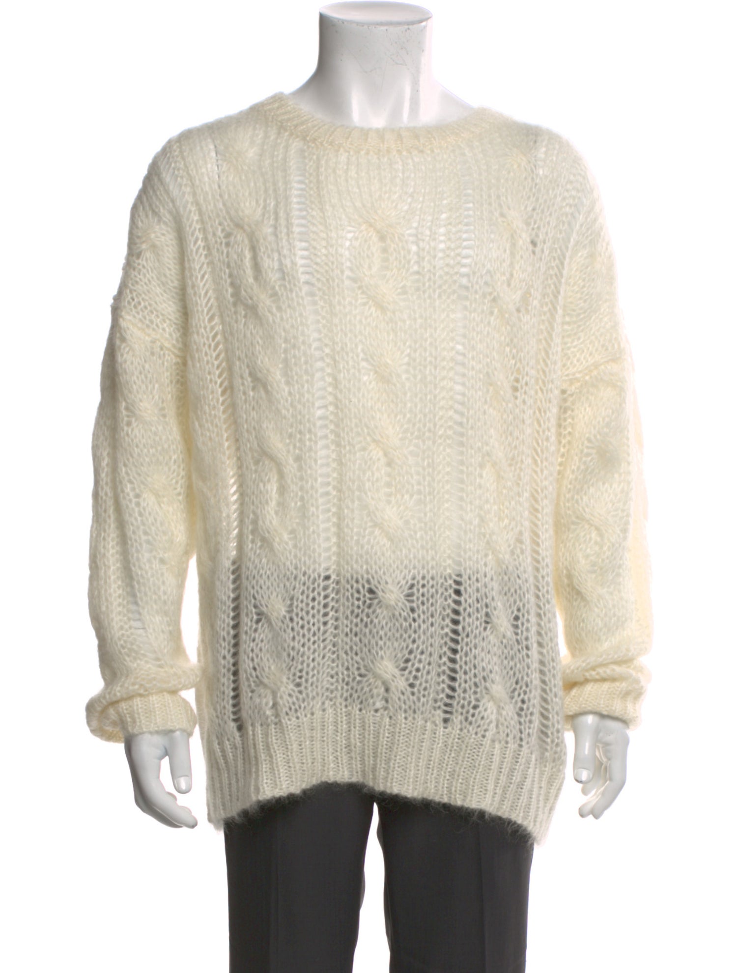 Celine Mohair Crew Neck Pullover