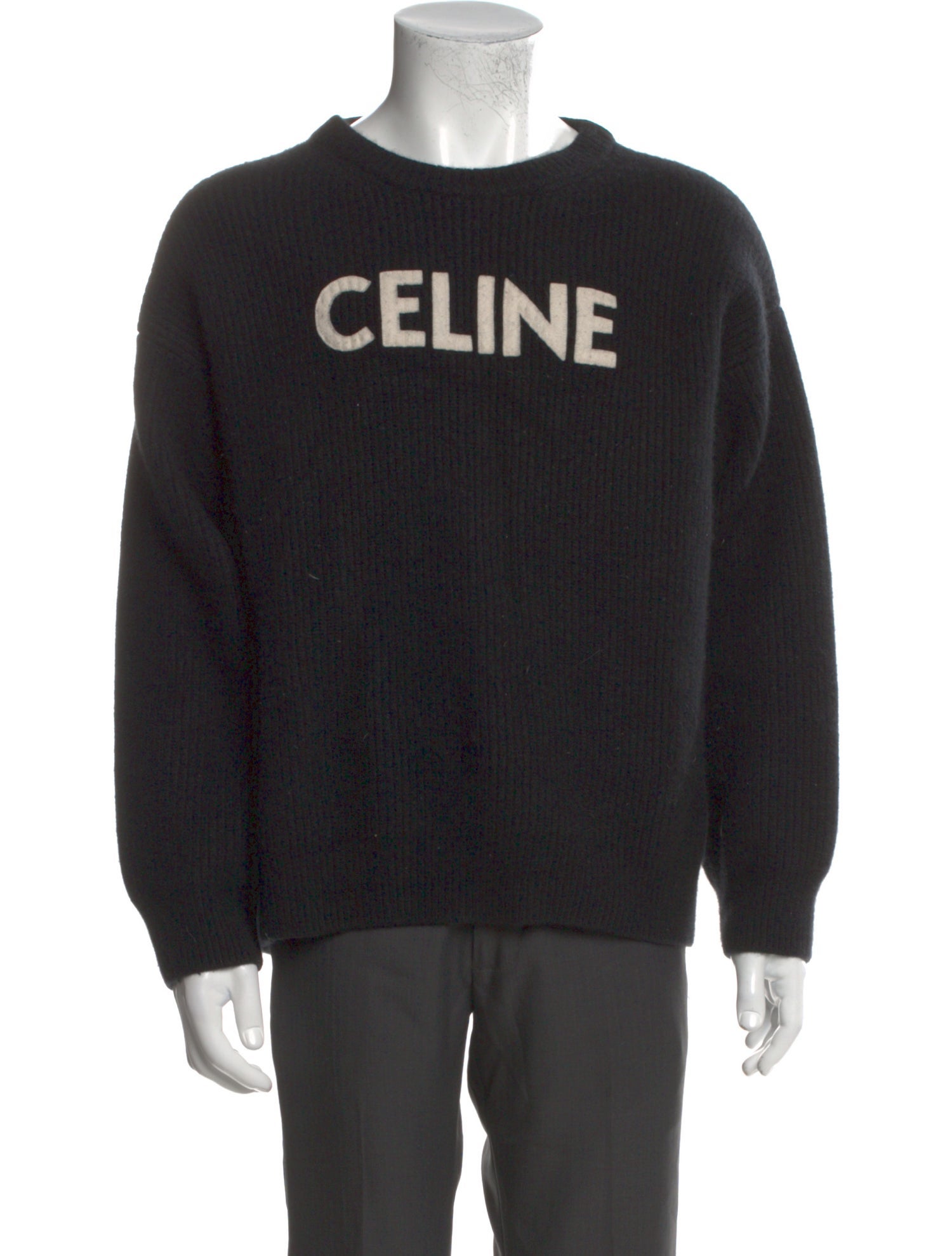 Celine Wool Graphic Print Pullover