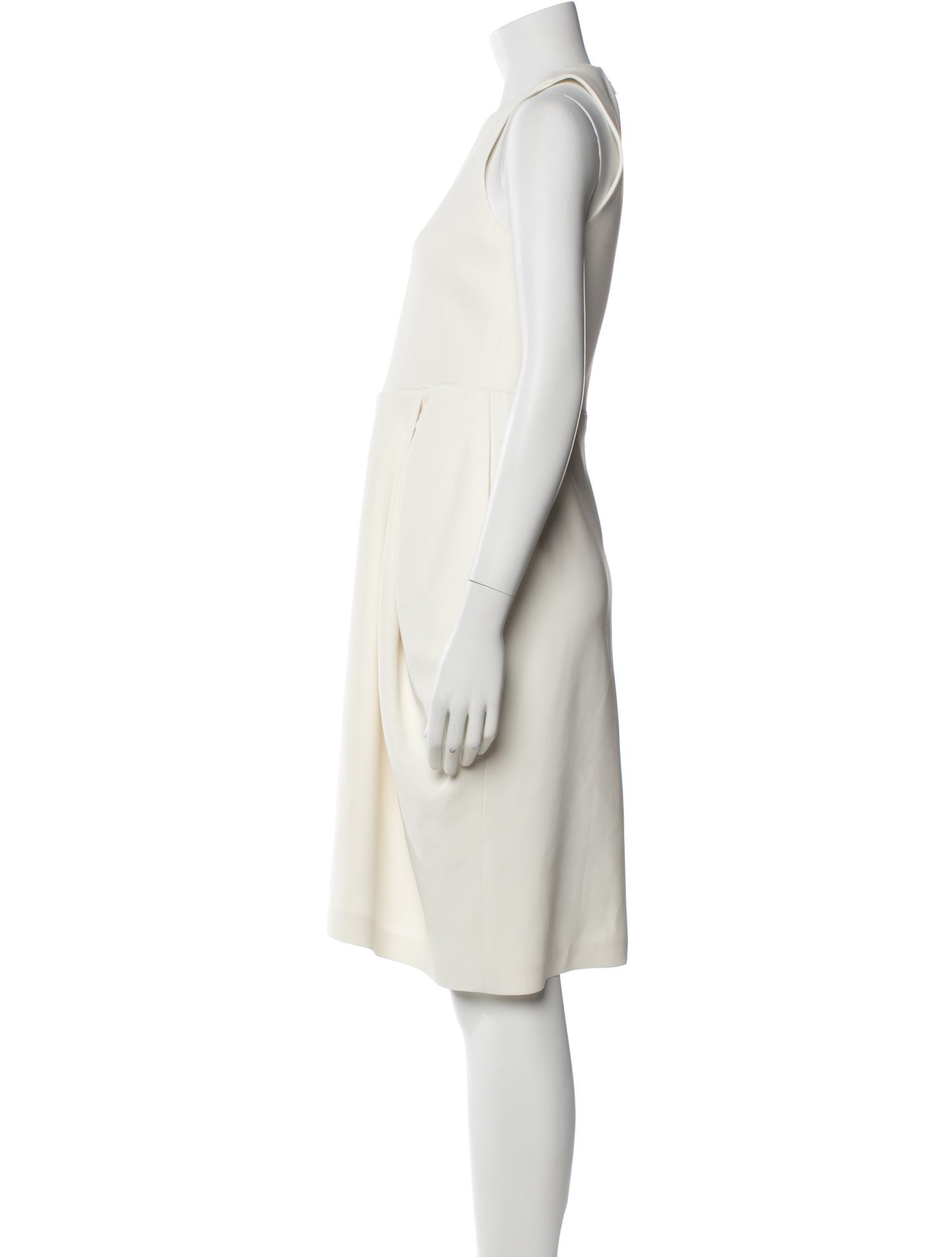 Celine Crew Neck Knee-Length Dress