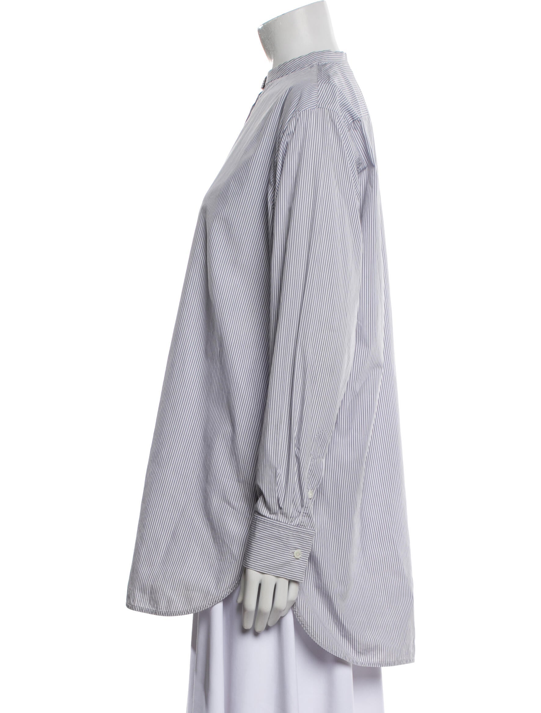 Celine Striped Mock Neck Tunic