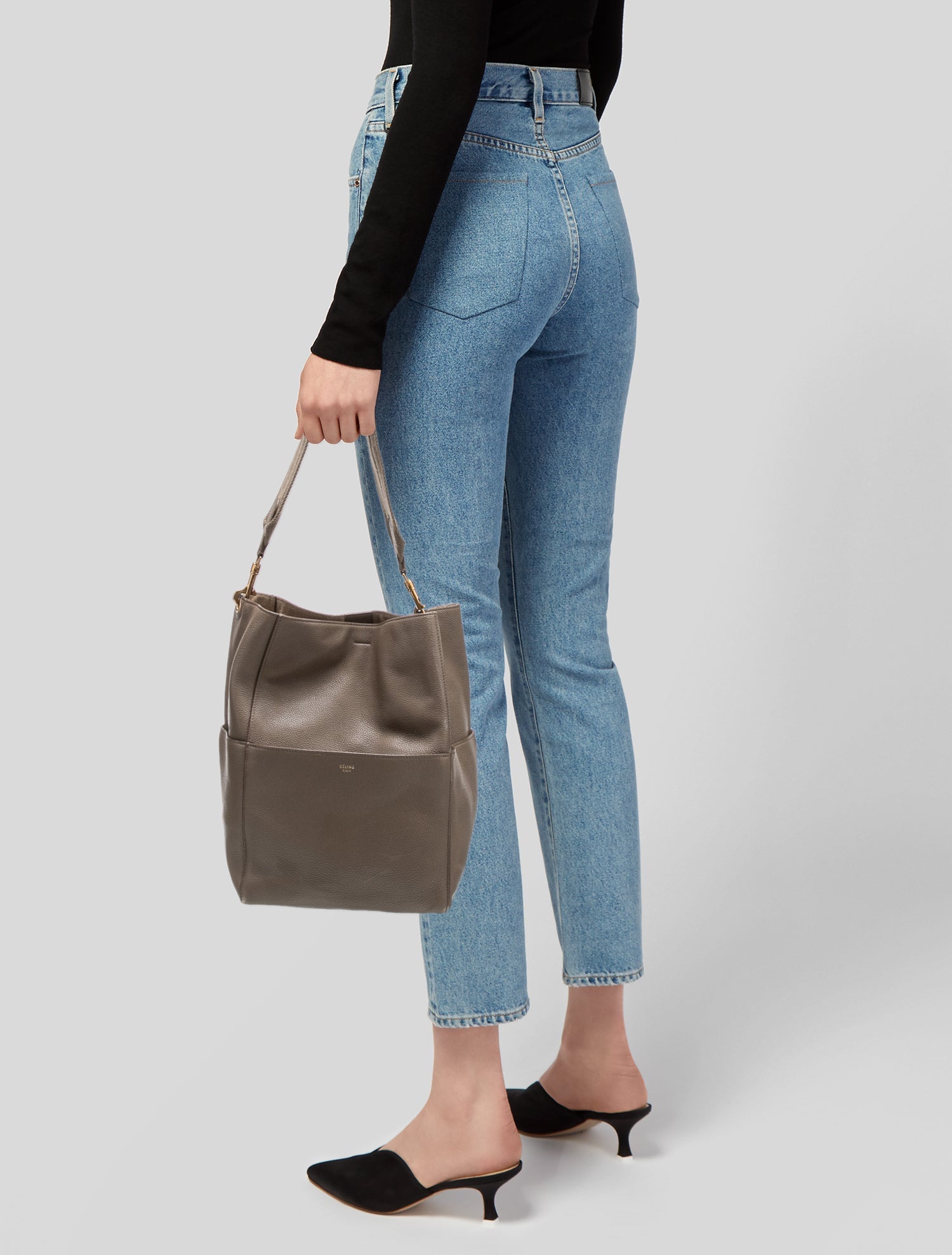 Celine Calfskin Seau Sangle Medium