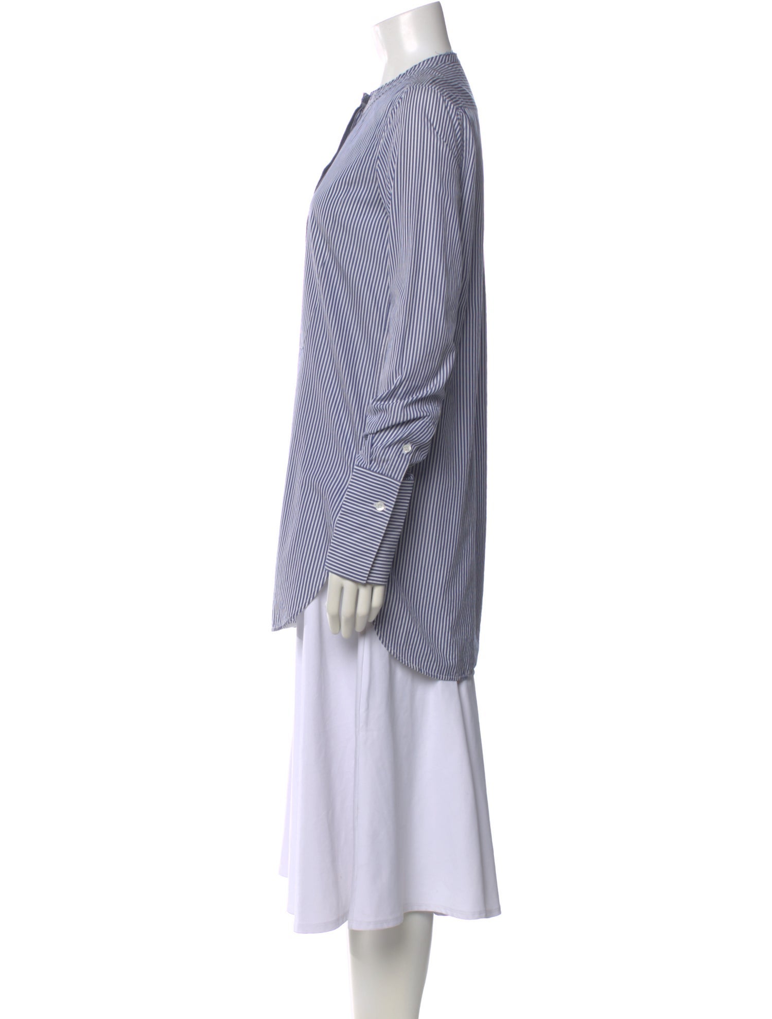 Celine Striped Long Sleeve Blouse