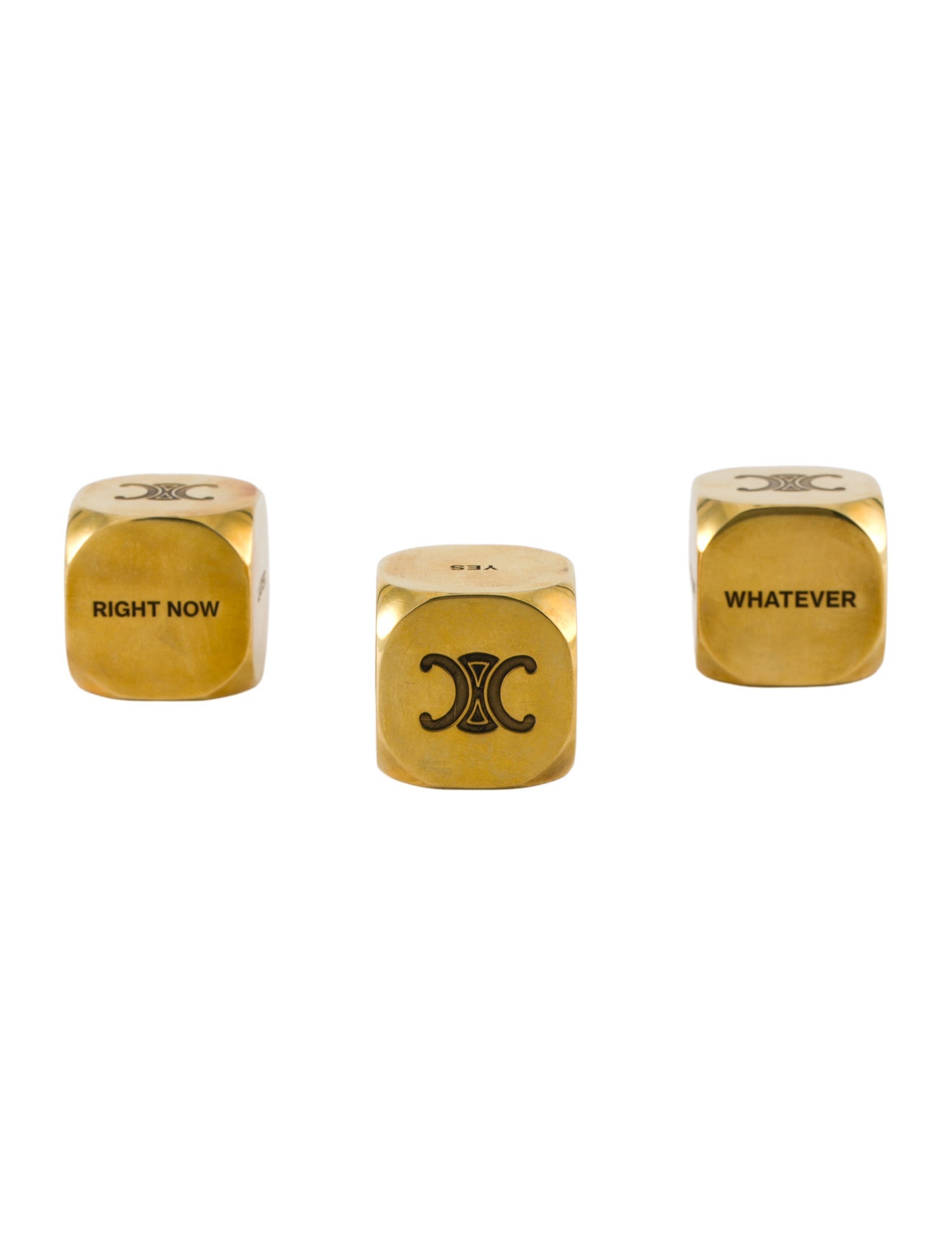 Celine Set of 3 Hedi Slimane Dice