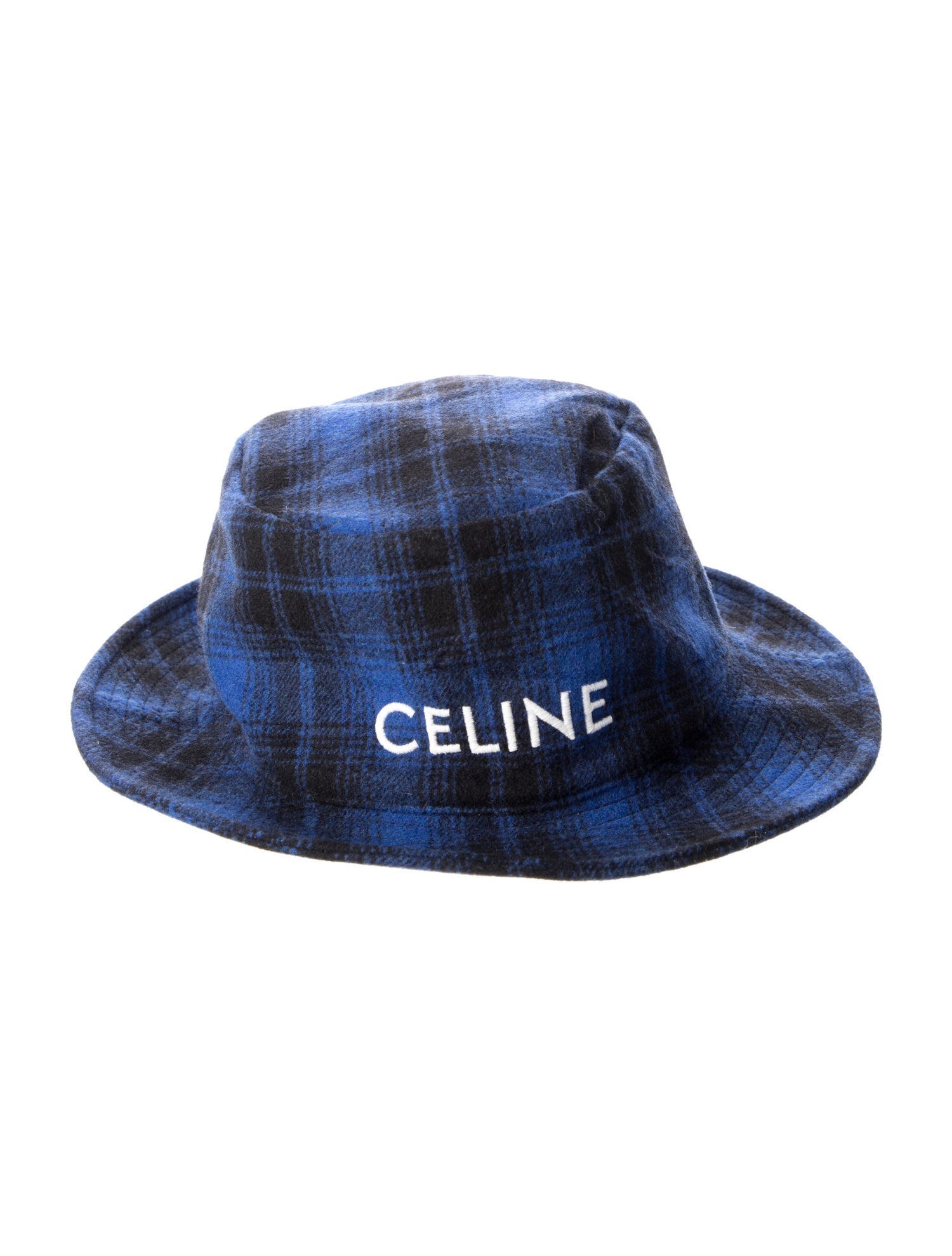 Celine Embroidered Wool Bucket Hat